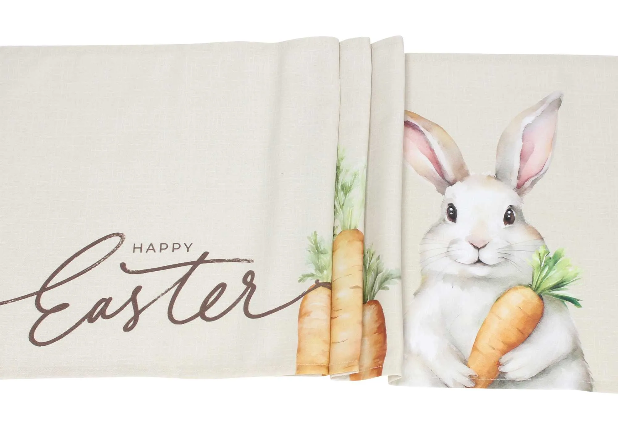 Tischläufer "Happy Easter"  im Frank Flechtwaren Online Shop für Österliche Tischwäsche kaufen