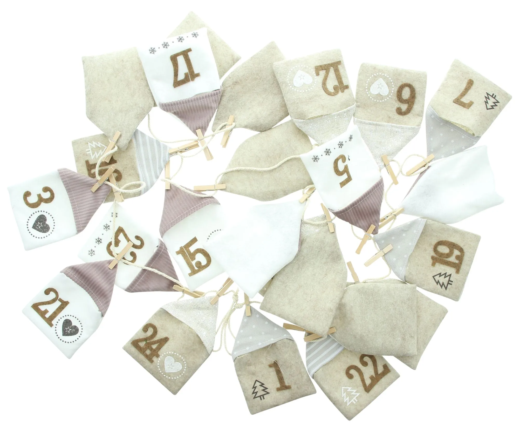 Adventskalender "Weihnachtshäuser"  im Frank Flechtwaren Online Shop für Adventskalender kaufen