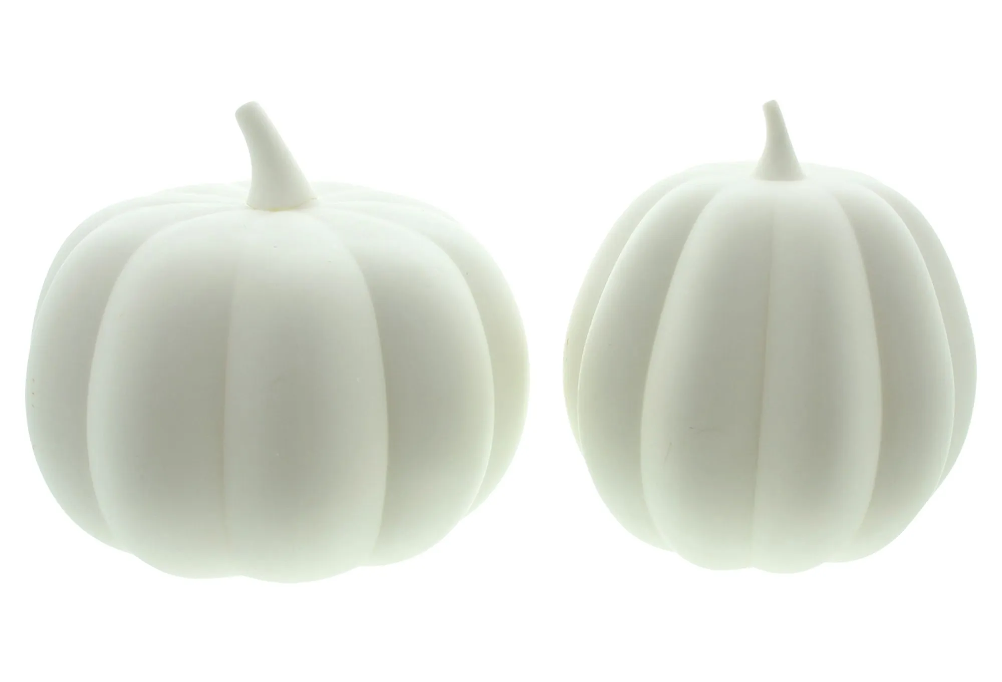 LED-Kürbis "White", 2er Set  im Frank Flechtwaren Online Shop für Dekokürbisse kaufen