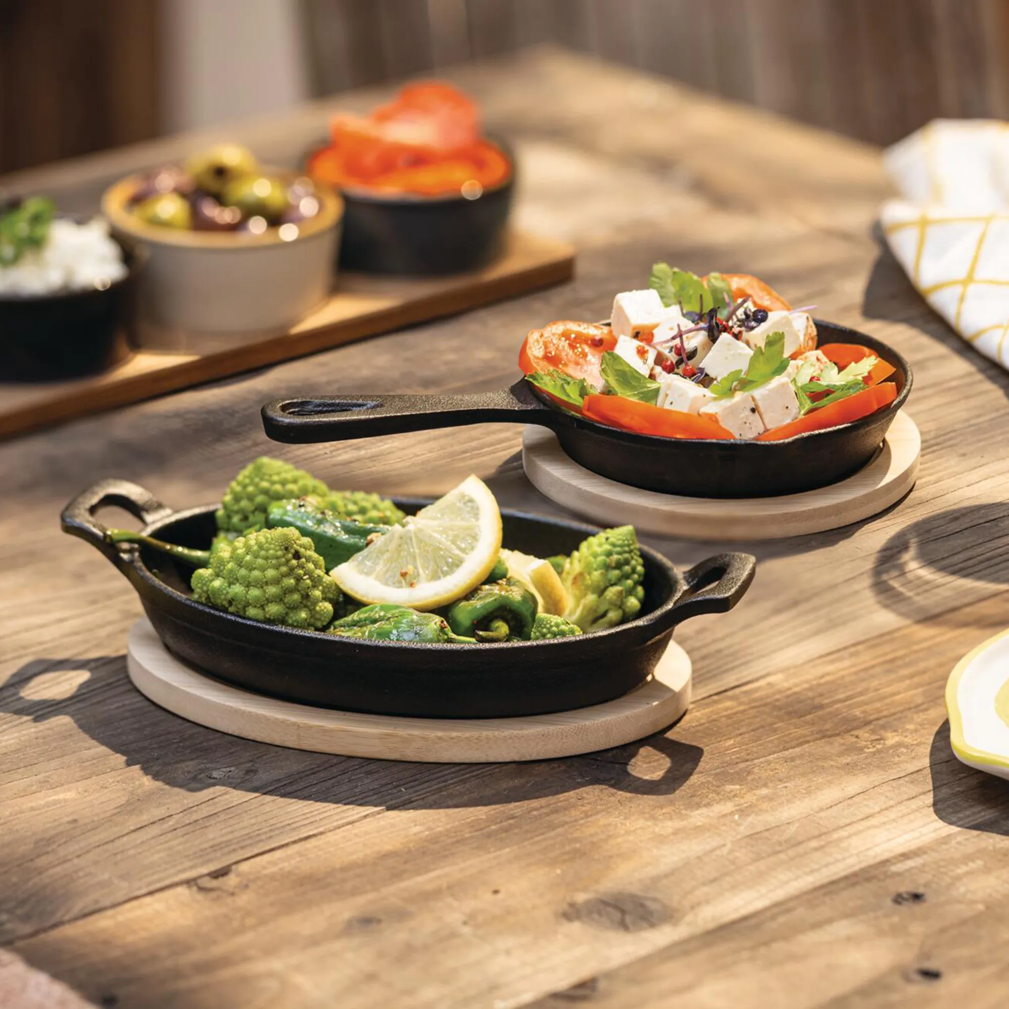 Gusseisenform "Tapas", 2tlg.  im Frank Flechtwaren Online Shop für Grill &amp; Chill kaufen