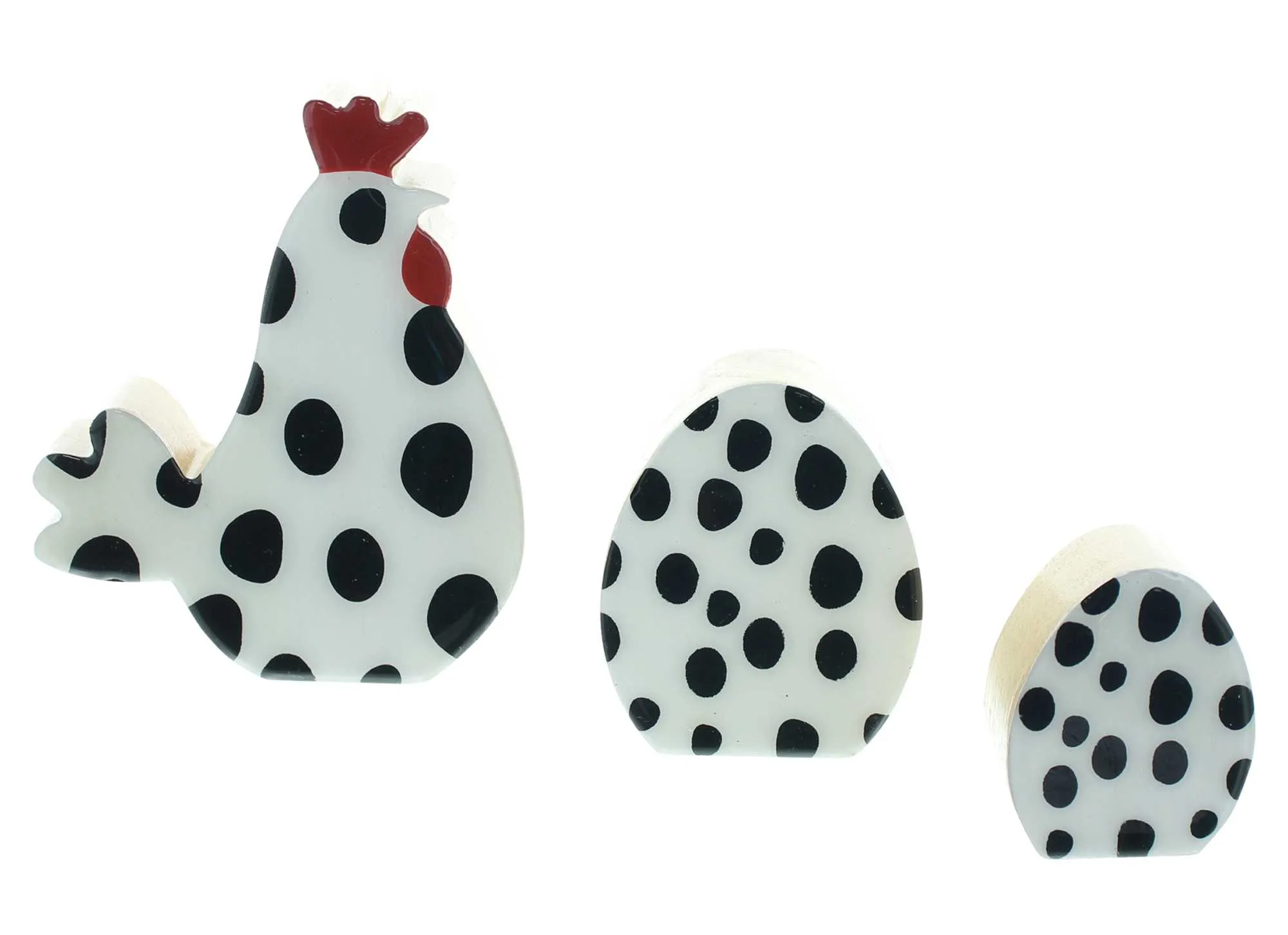 Osterdeko "Puntos", 3er Set  im Frank Flechtwaren Online Shop für Hasen &amp; Co kaufen