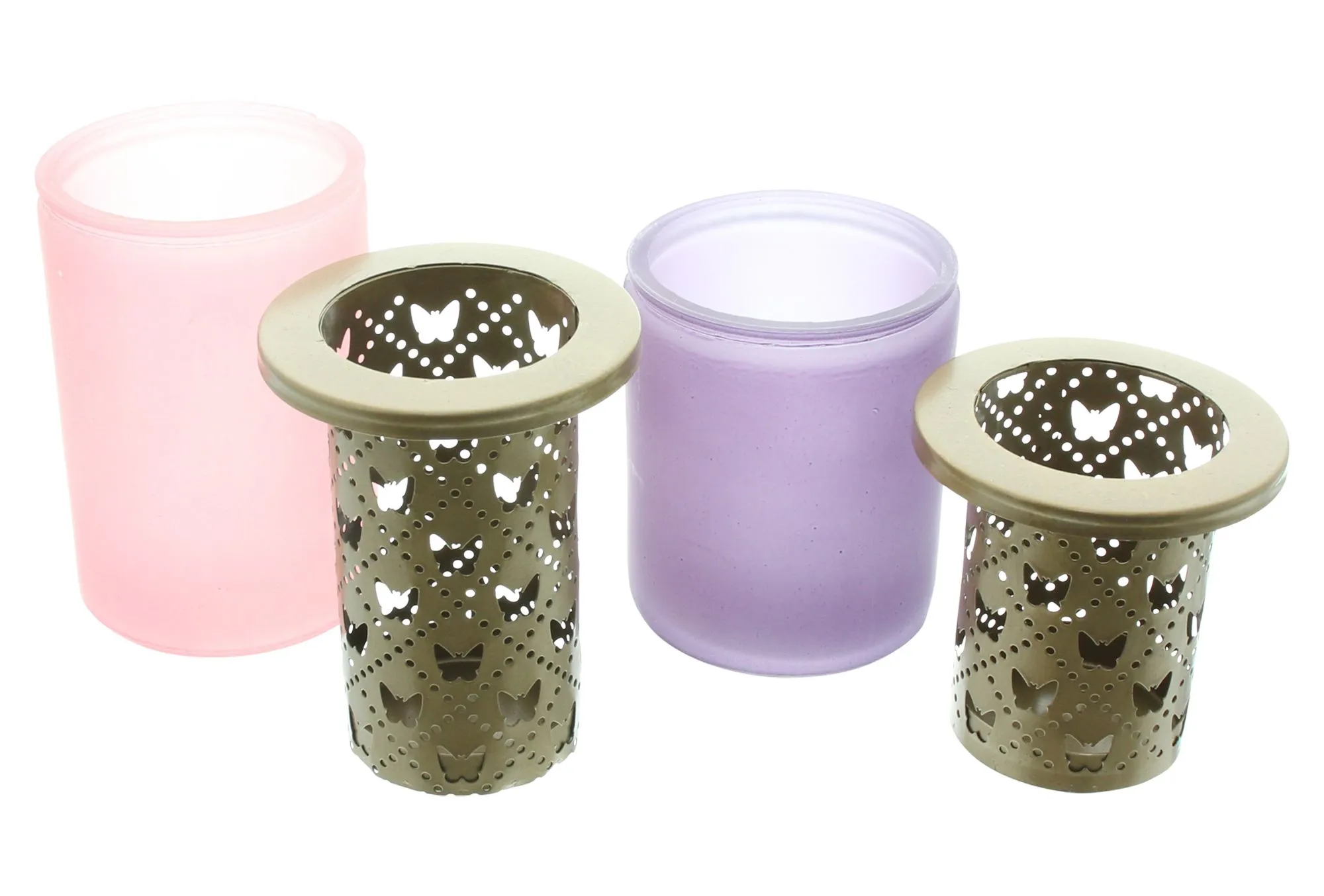 Teelichthalter "Schmetterling", 2er Set  im Frank Flechtwaren Online Shop für Teelichthalter kaufen