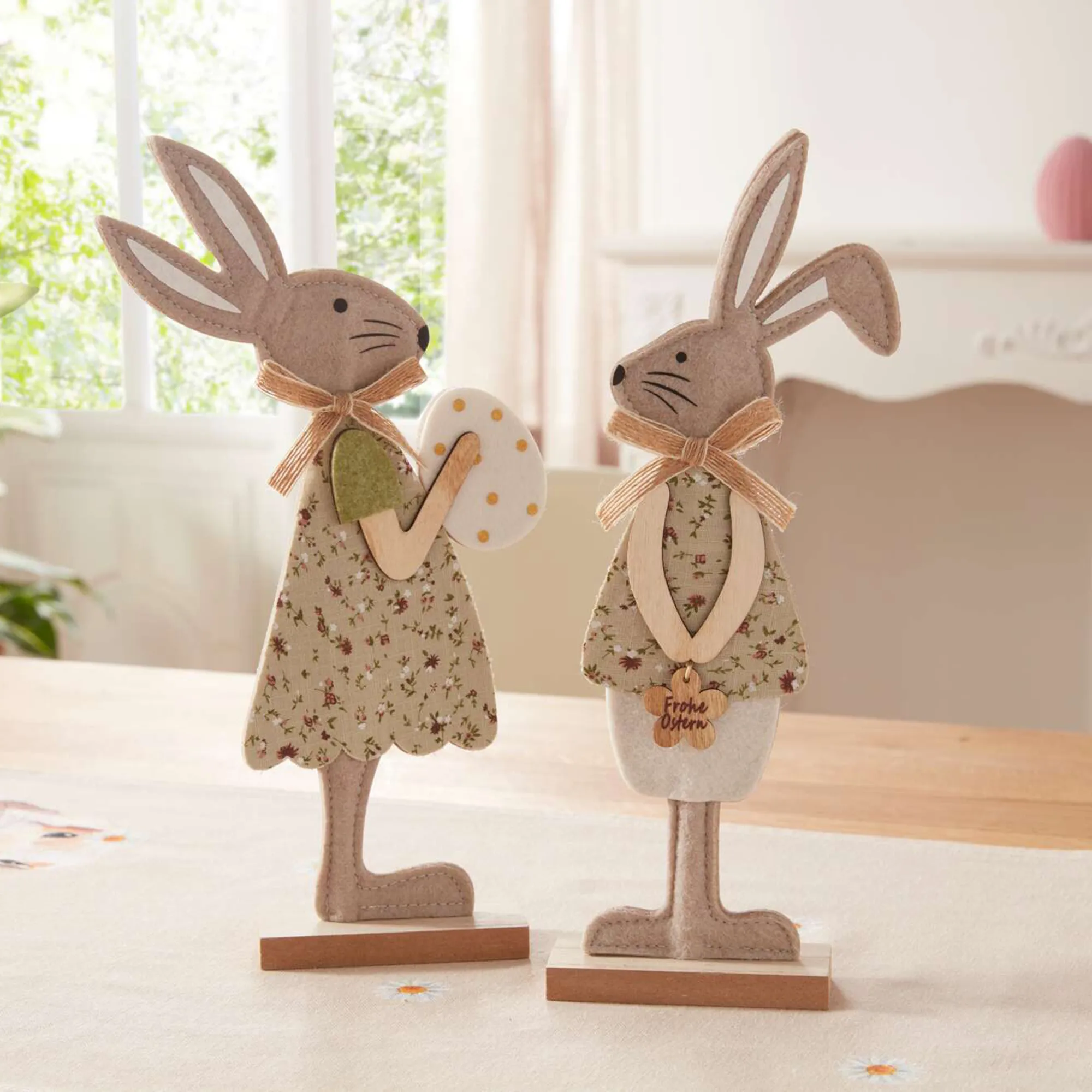 Hase "Pretty", 2er Set  im Frank Flechtwaren Online Shop kaufen
