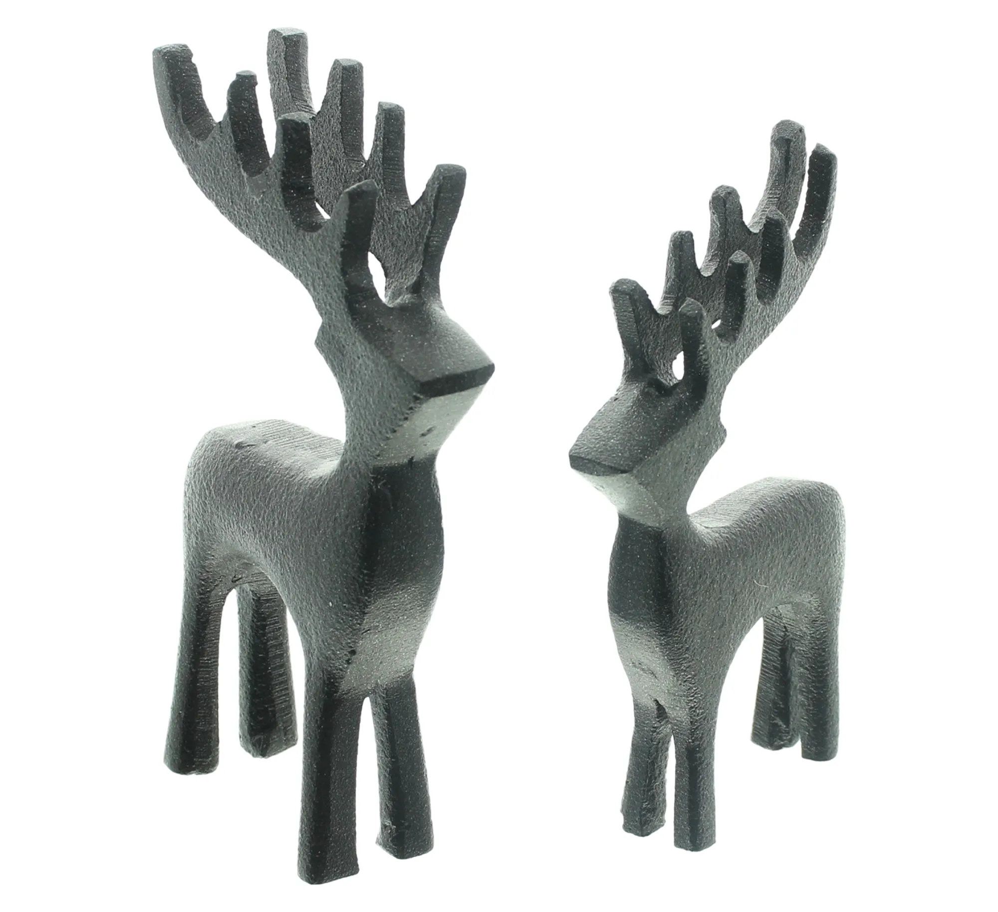 Rentier "Black", 2er Set  im Frank Flechtwaren Online Shop für Weihnachtliche Dekofiguren kaufen
