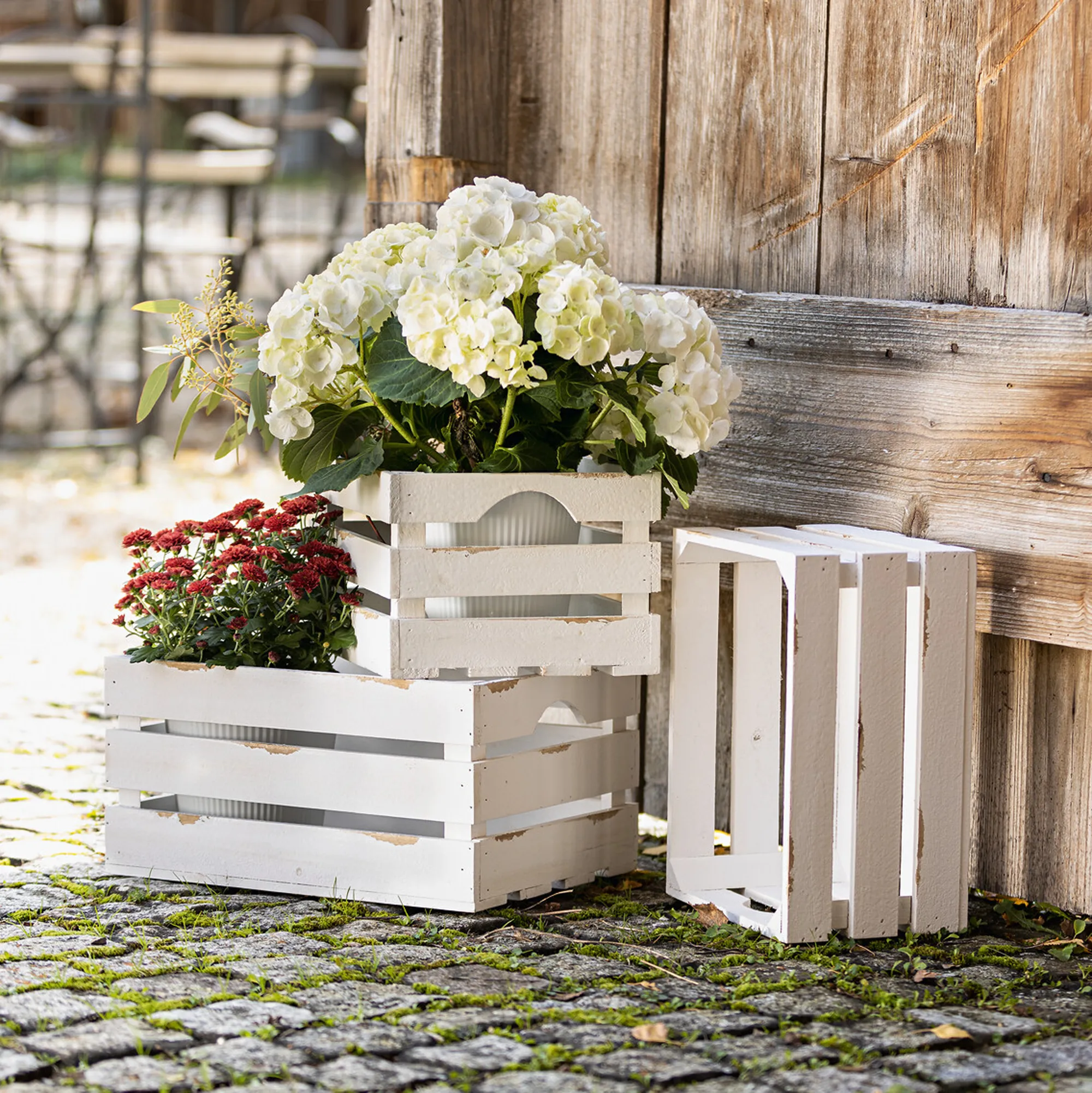 Universalkiste "Used-Look", 2er Set  im Frank Flechtwaren Online Shop für Shabby Chic kaufen