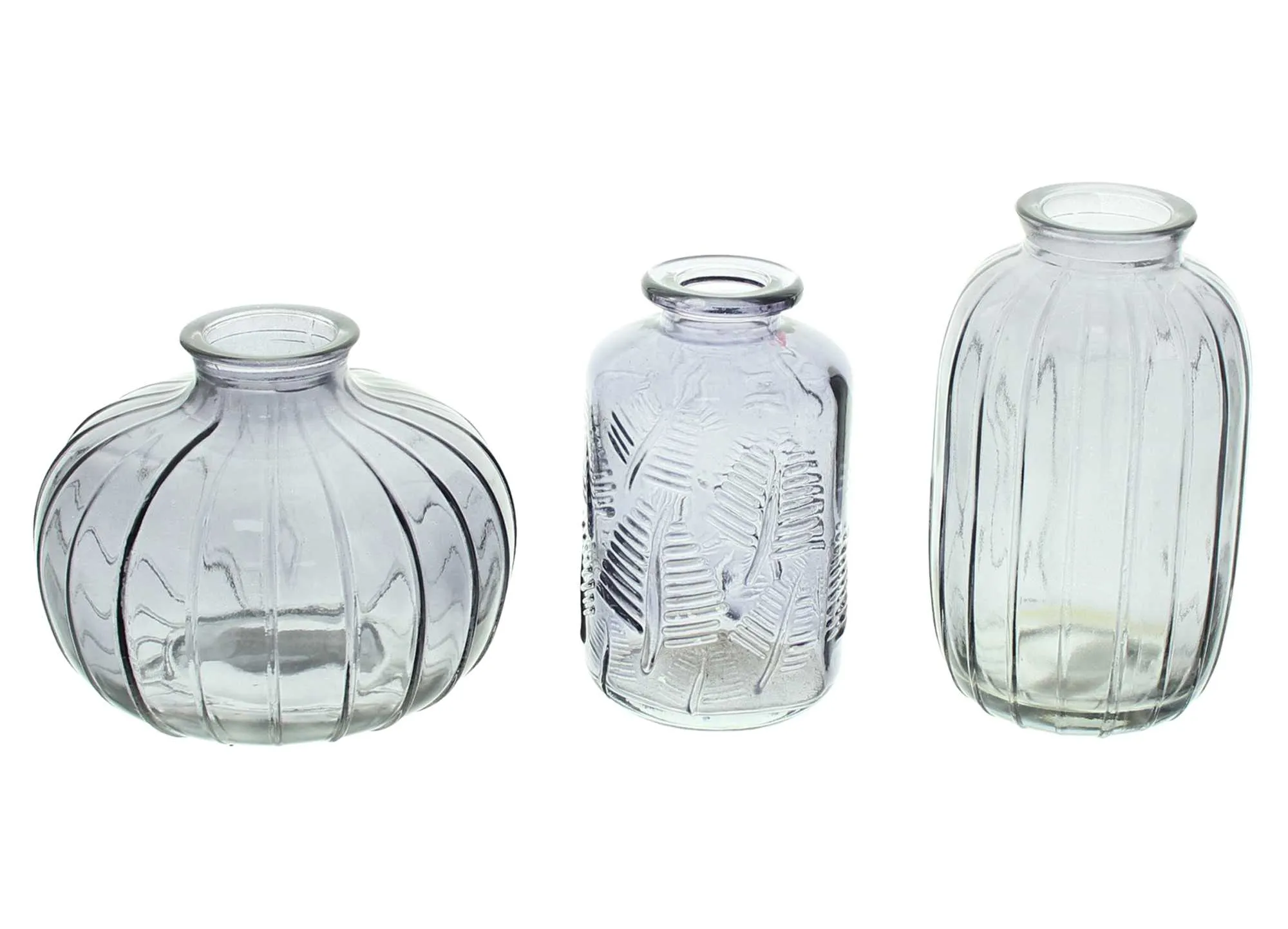 Dekovase "Grau", 3er Set  im Frank Flechtwaren Online Shop für Nostalgischer Herbstgarten kaufen