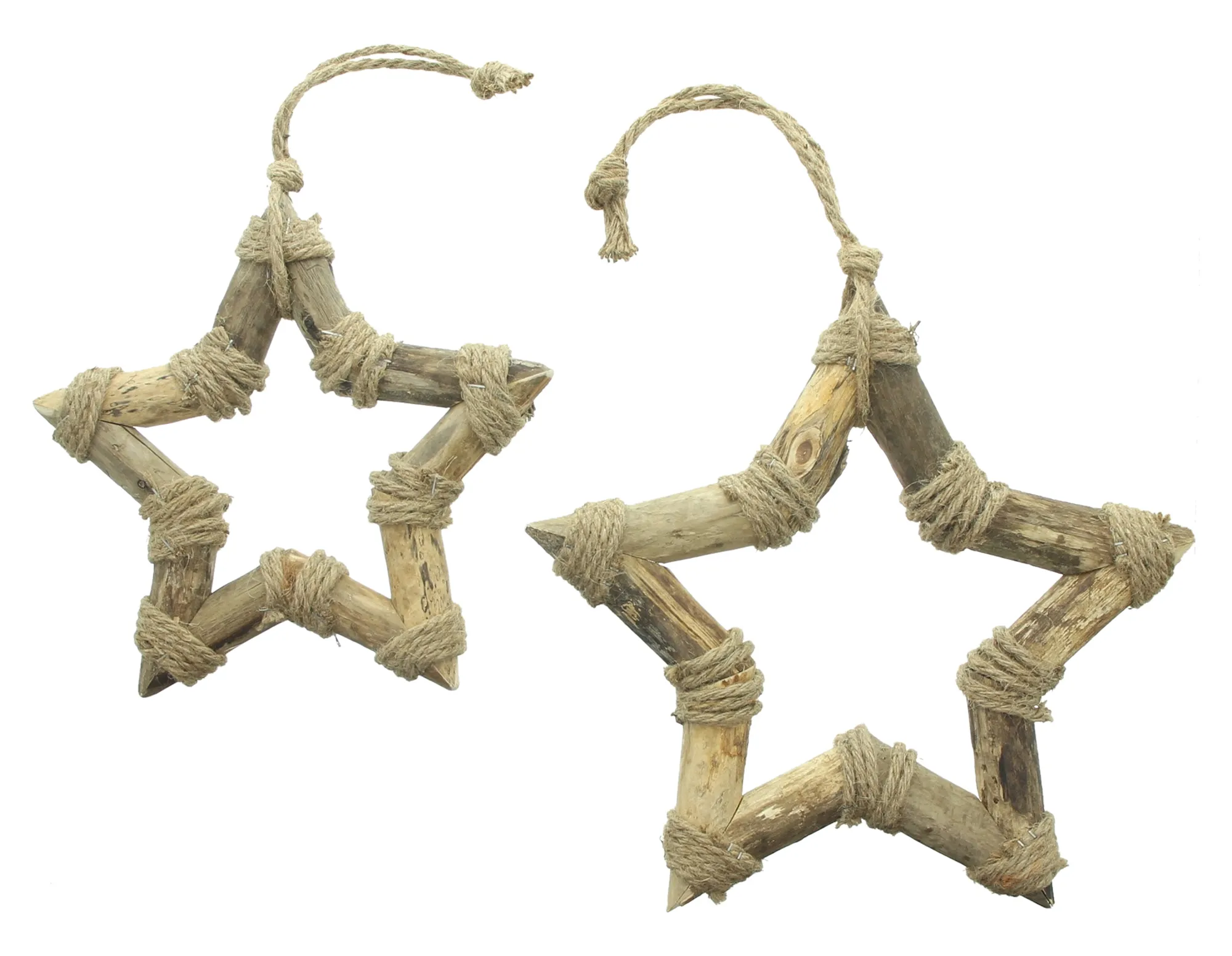 Sternhänger "Shabby-Chic", 2er Set  im Frank Flechtwaren Online Shop für Dekohänger  kaufen