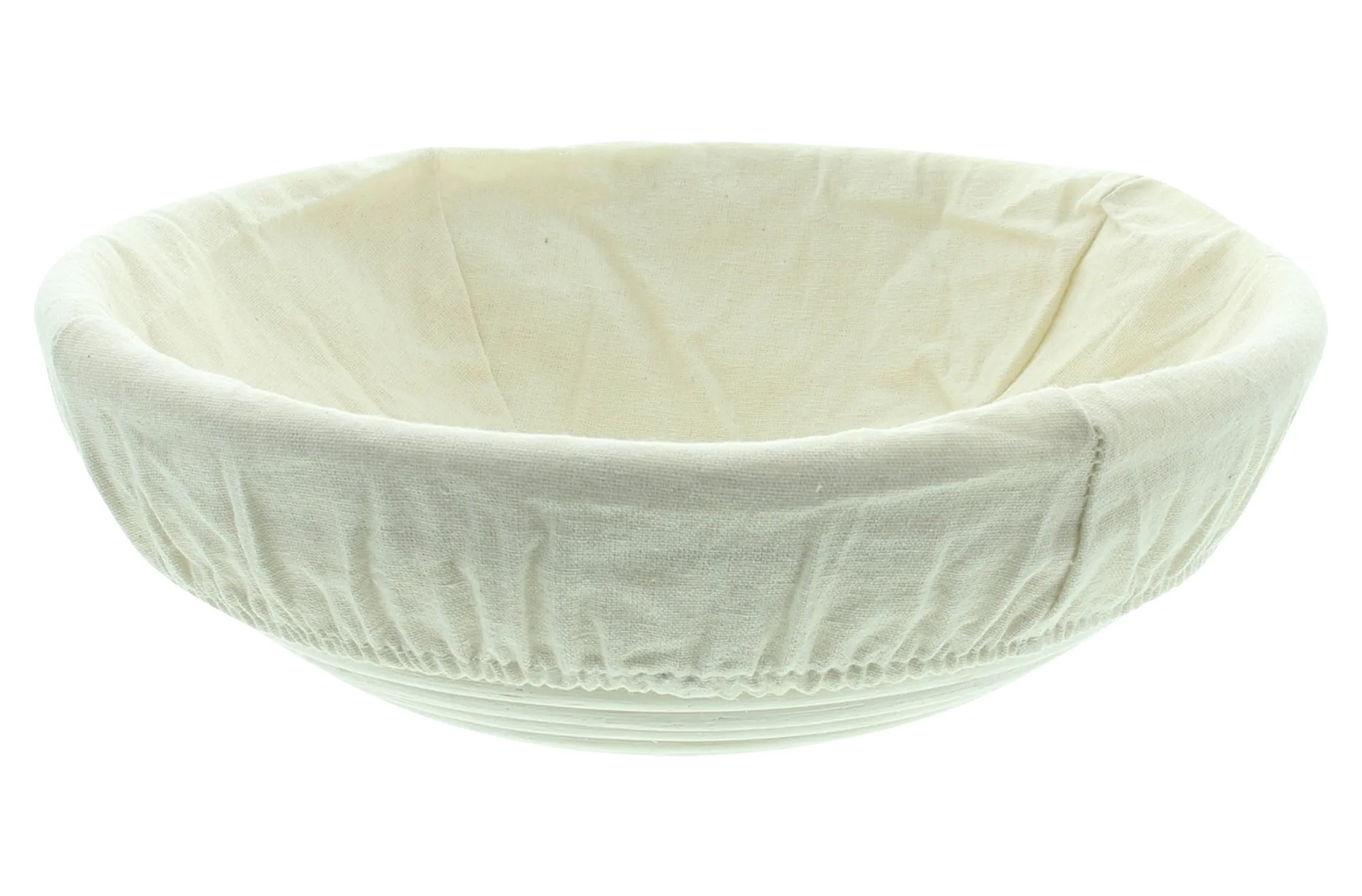 Gärkorb "Rund" mit Bezug  im Frank Flechtwaren Online Shop für Landhaus-Flair kaufen