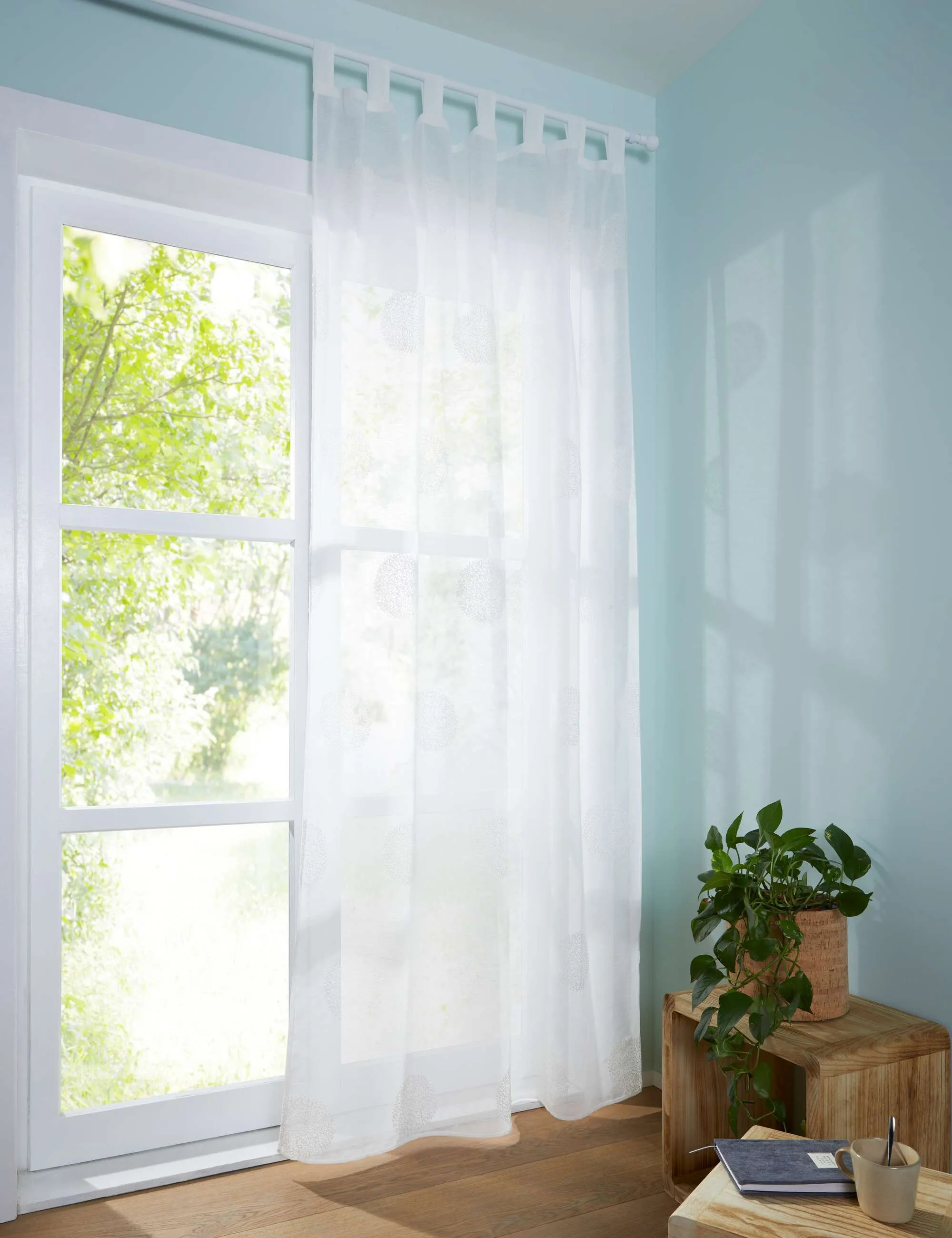 Vorhang "Modern Circles"  im Frank Flechtwaren Online Shop für Fenstervorhänge kaufen