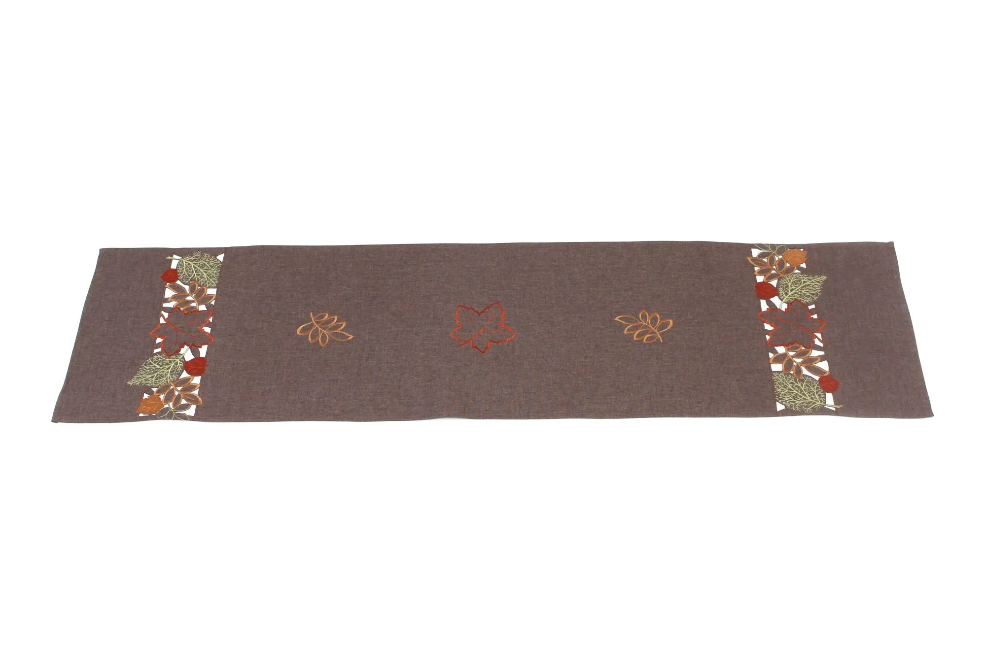 Tischläufer "Herbstlaub", braun  im Frank Flechtwaren Online Shop für Herbstliche Tischwäsche kaufen