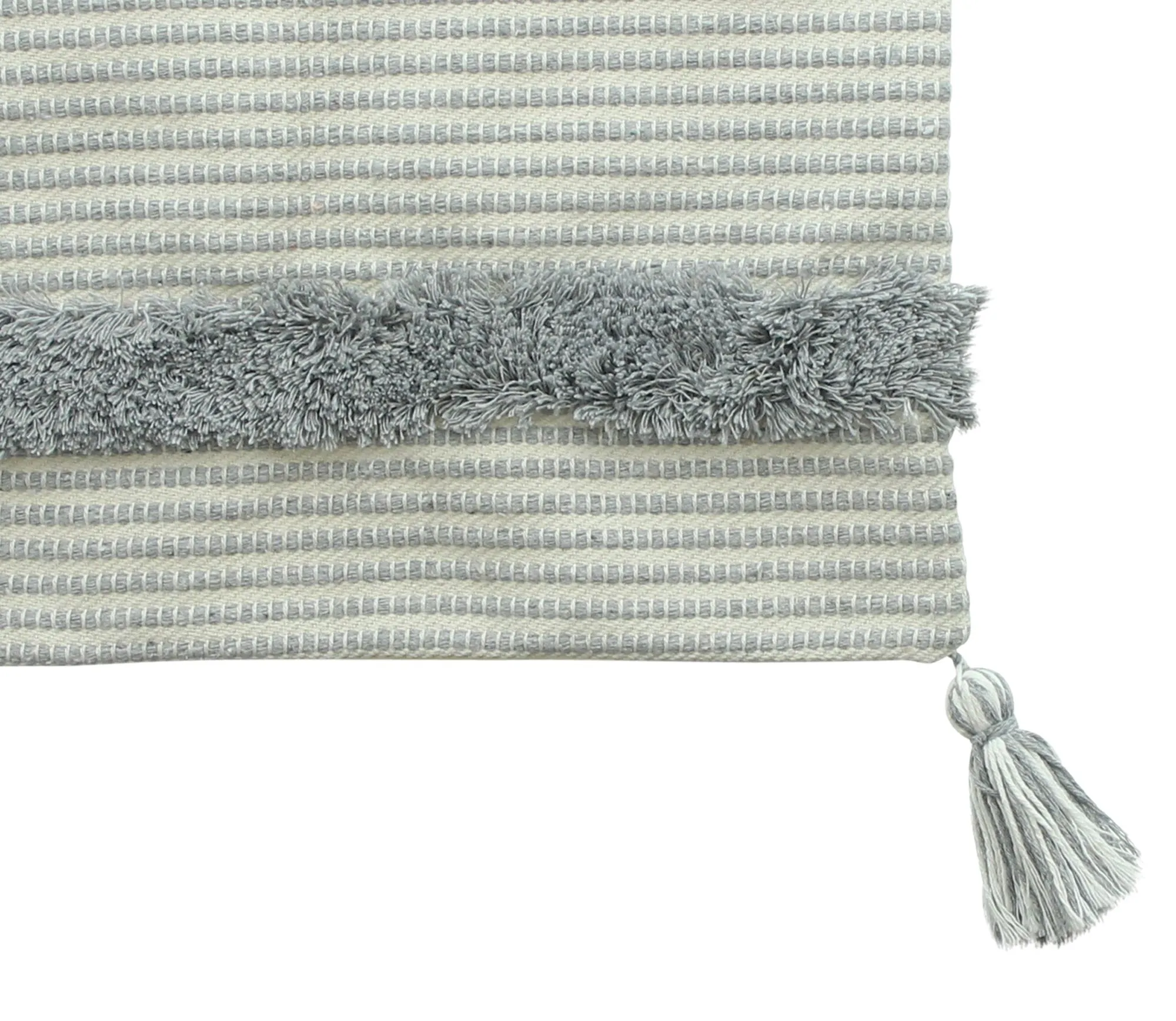 Kissenhülle "Stripes" mit Quasten  im Frank Flechtwaren Online Shop für Kissenhüllen kaufen