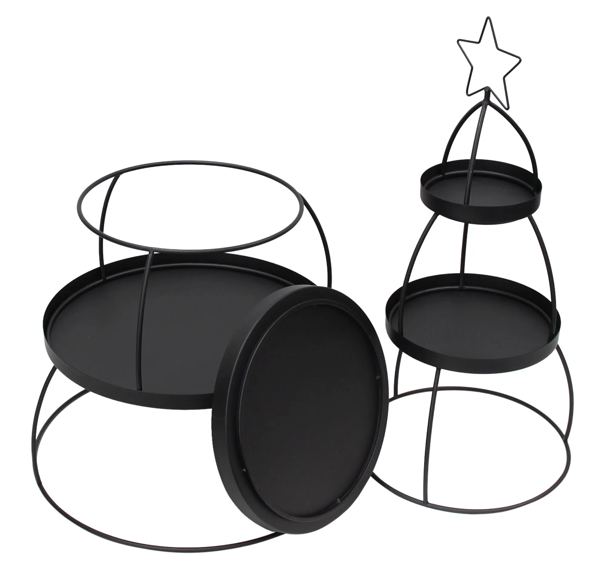 Etagere "Tannenbaum"  im Frank Flechtwaren Online Shop für Weihnachtliche Dekosäulen kaufen