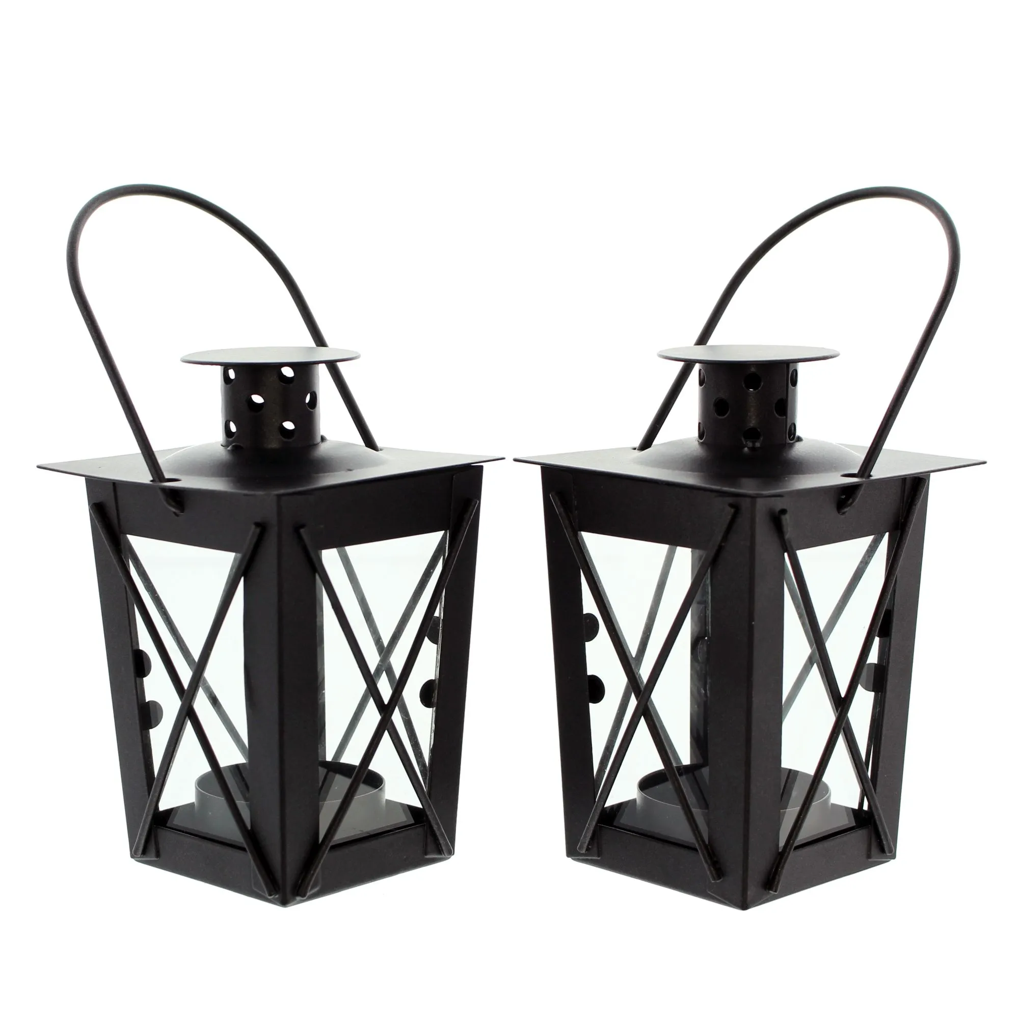 Mini-Laterne "Metall", 2er Set  im Frank Flechtwaren Online Shop für Magie des Sommers kaufen
