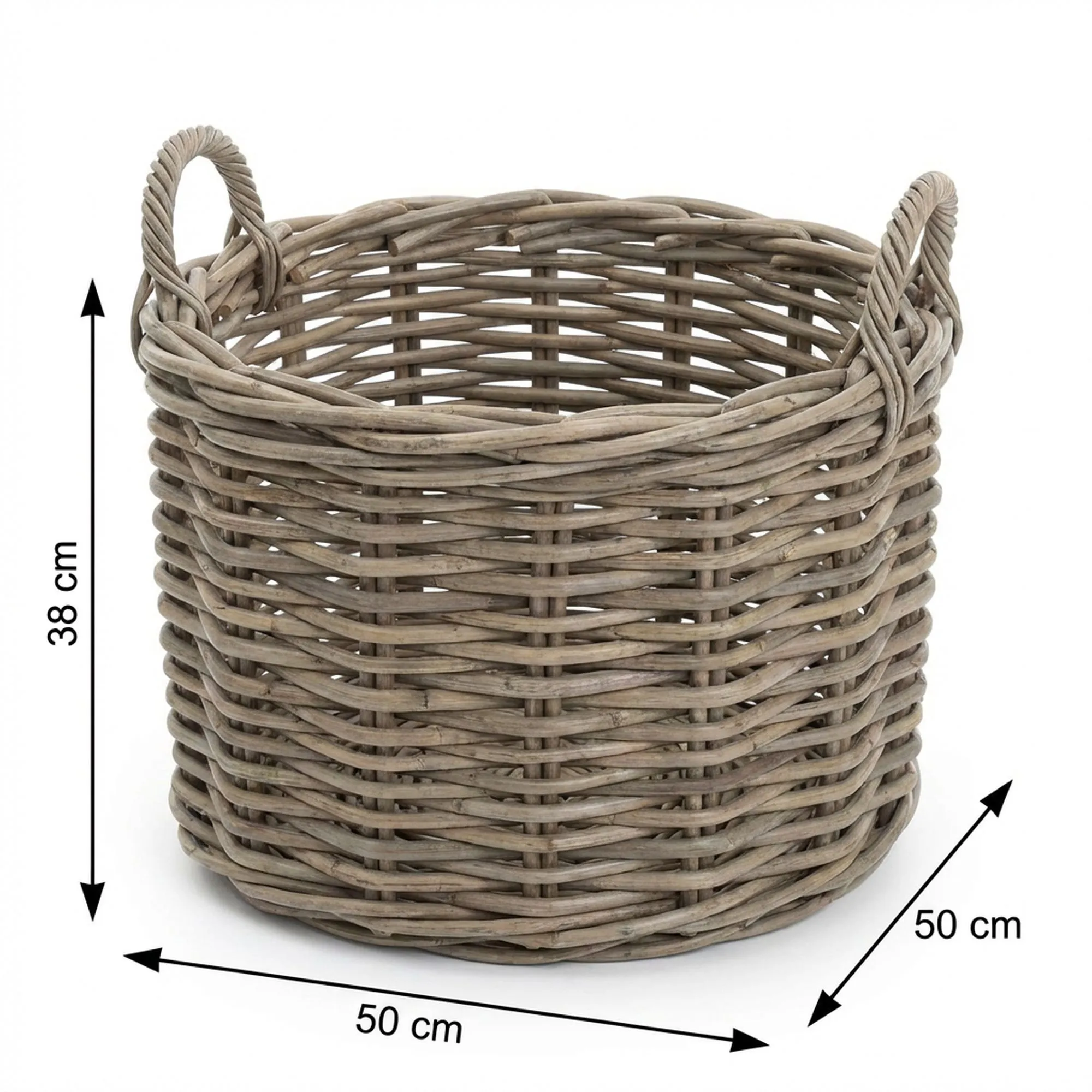Rattankorb "Rustikale Optik"  im Frank Flechtwaren Online Shop für Füllkörbe &amp; Universalkörbe kaufen