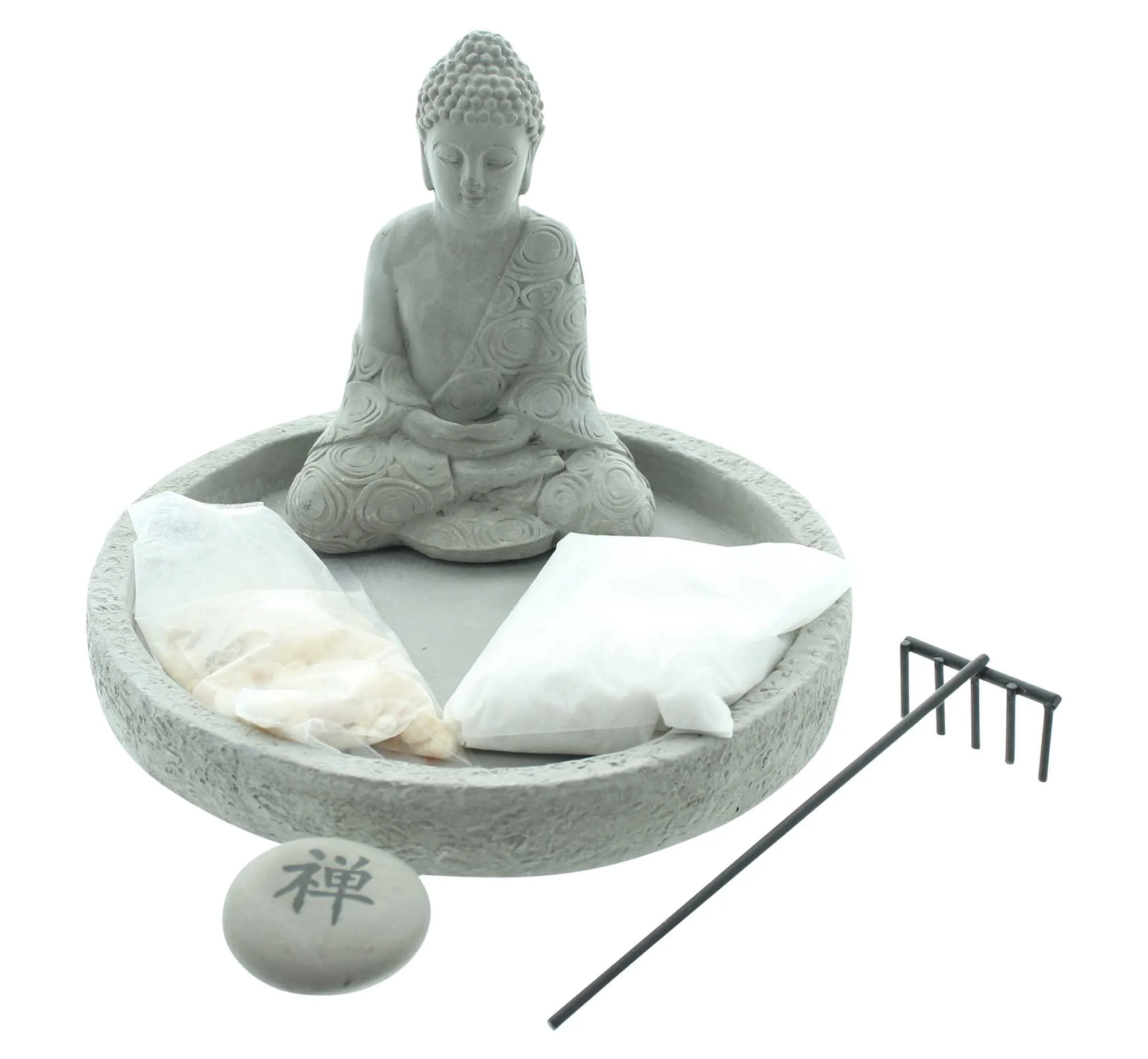 Buddha "Zen-Garten"  im Frank Flechtwaren Online Shop für Dekofiguren kaufen