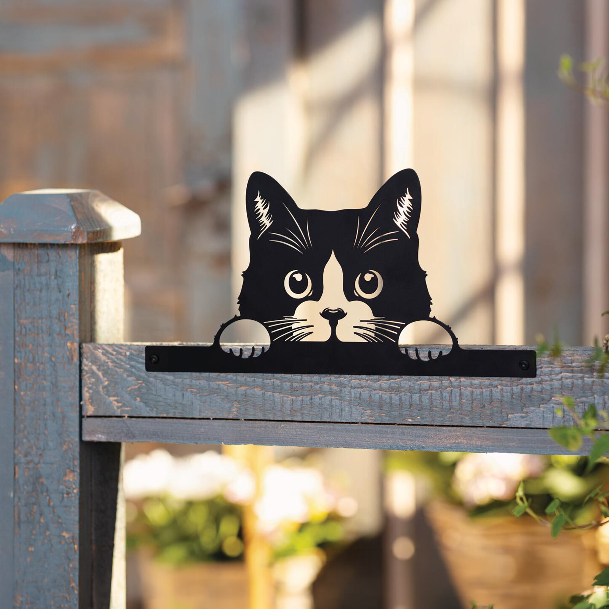 Metall-Katze "Felix"  im Frank Flechtwaren Online Shop kaufen
