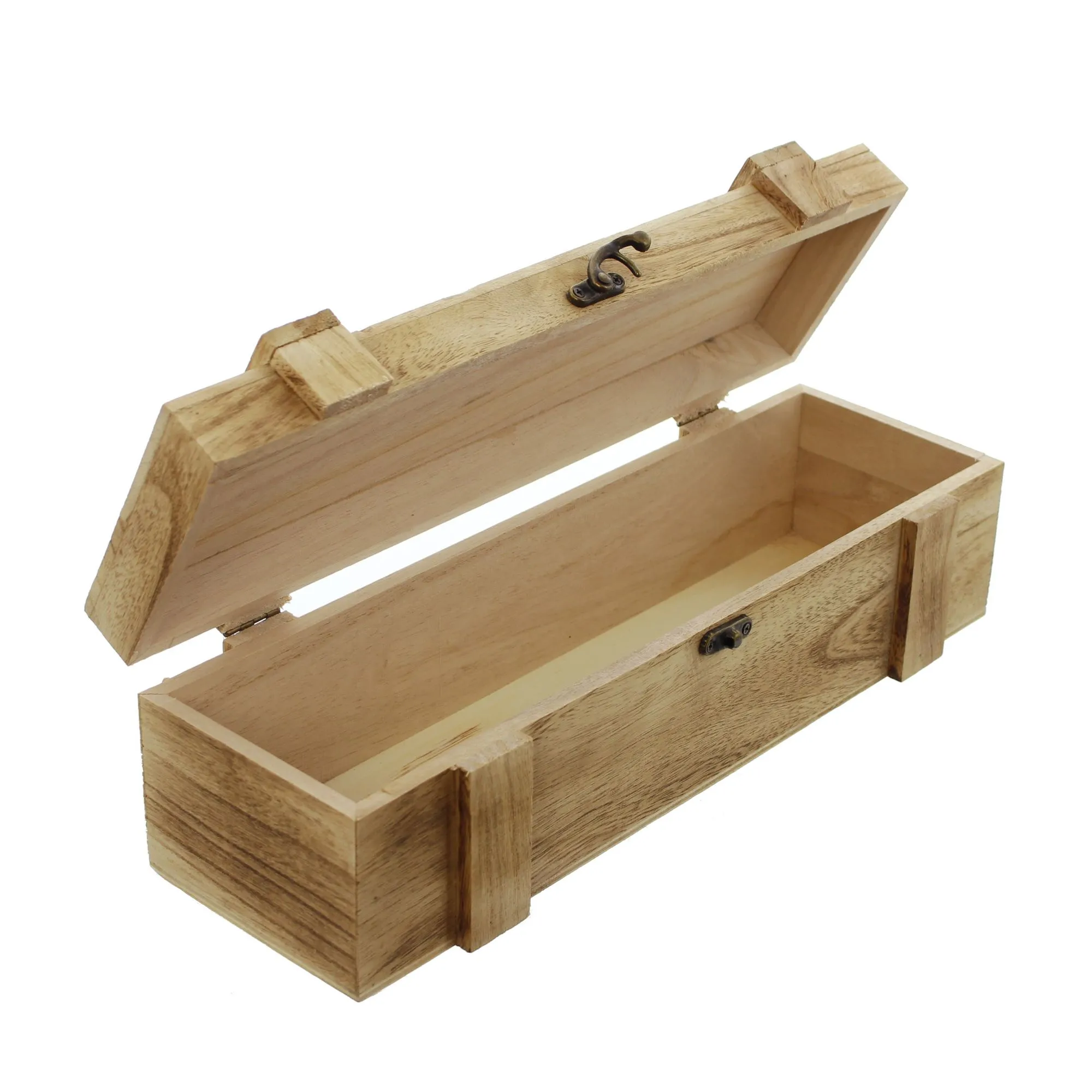 Holztruhe "Rustikal", für 1 Flasche  im Frank Flechtwaren Online Shop für Weinliebhaber kaufen