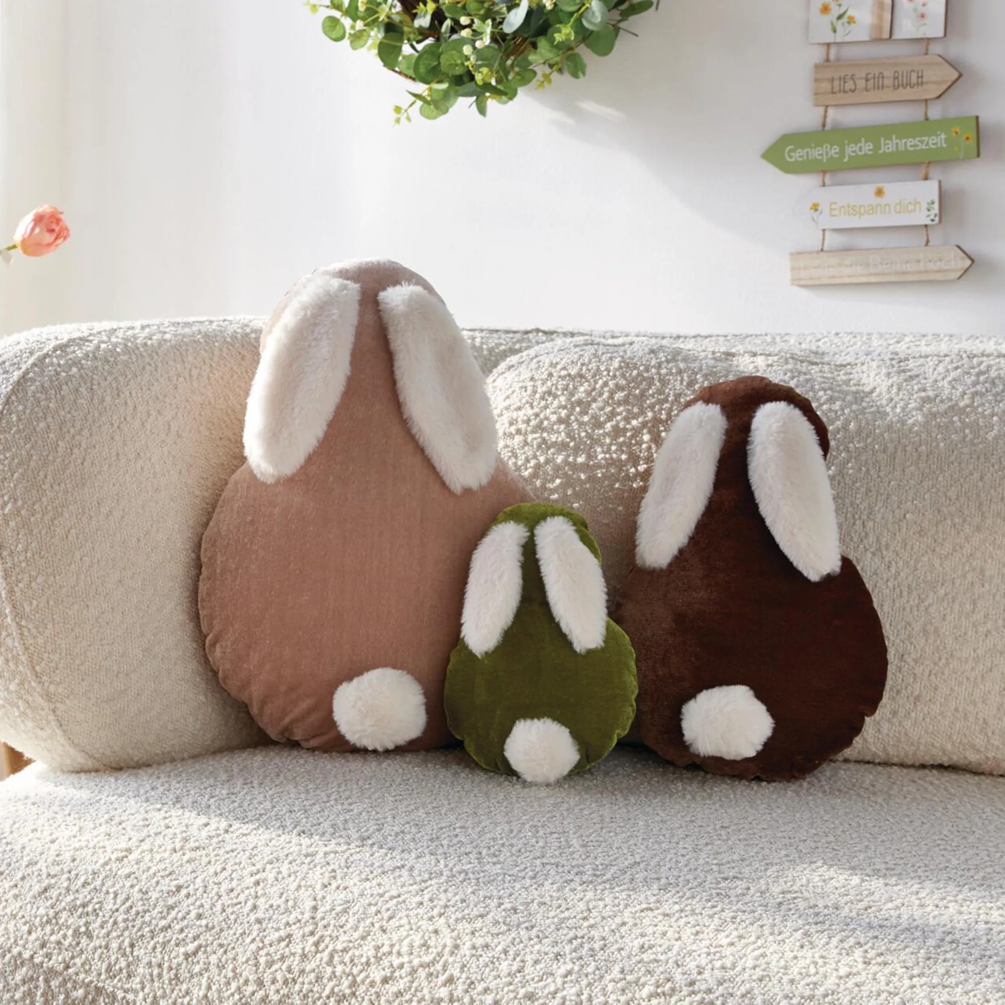 Dekohase "Flauschig", 3er Set  im Frank Flechtwaren Online Shop kaufen