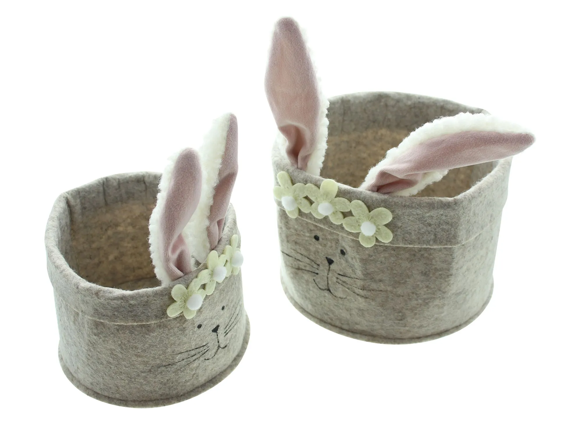 Osternest "Häschen", 2er Set  im Frank Flechtwaren Online Shop für Pastelltöne kaufen