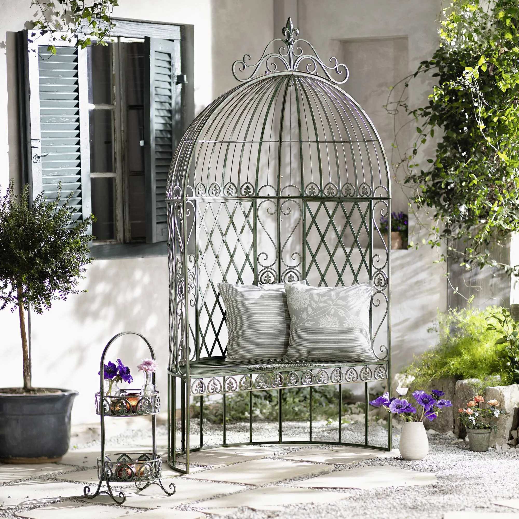Etagere "Ornamente"  im Frank Flechtwaren Online Shop für Nostalgischer Herbstgarten kaufen
