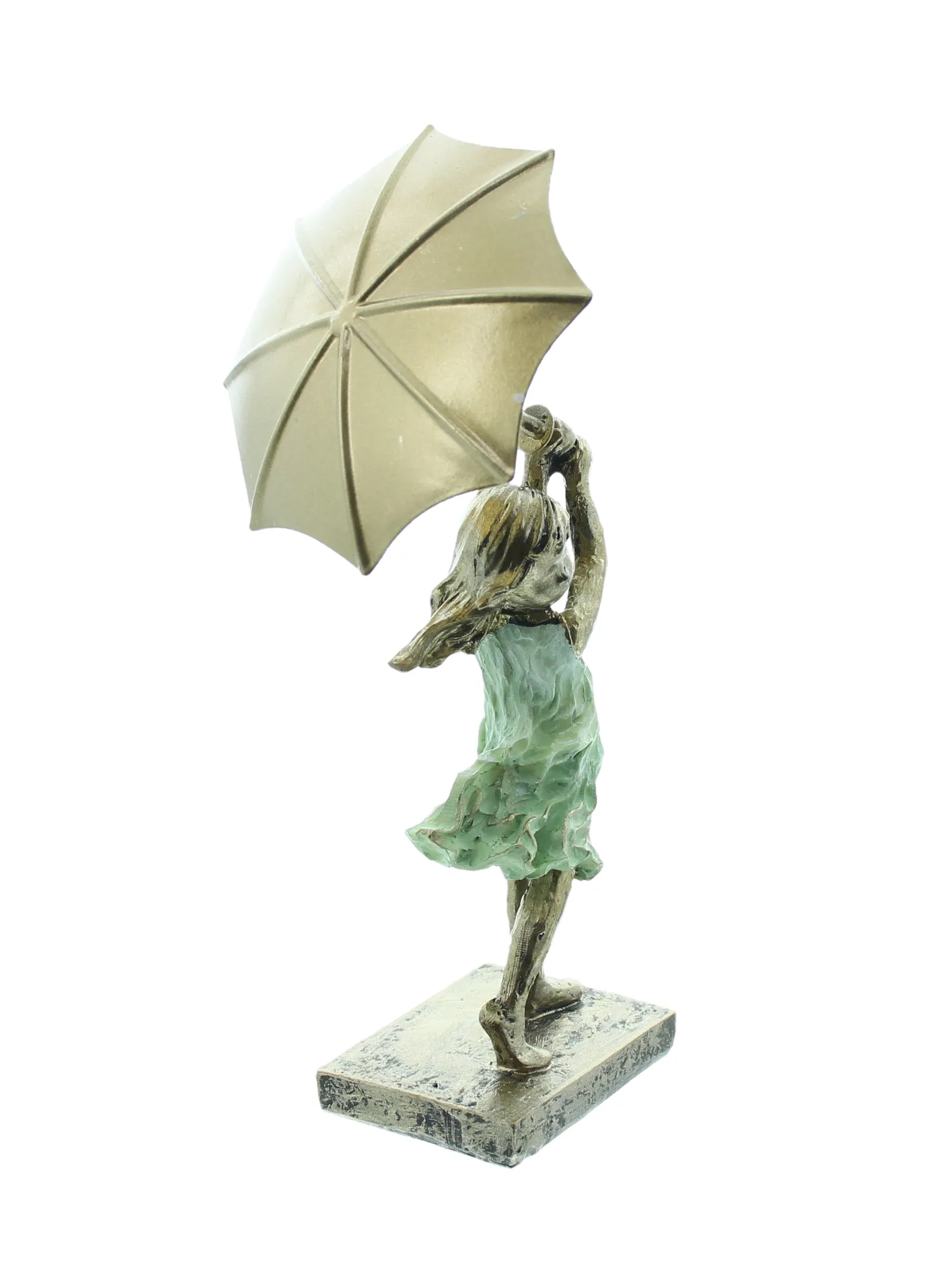 Figur "Mädchen mit Schirm"  im Frank Flechtwaren Online Shop für Dekofiguren kaufen