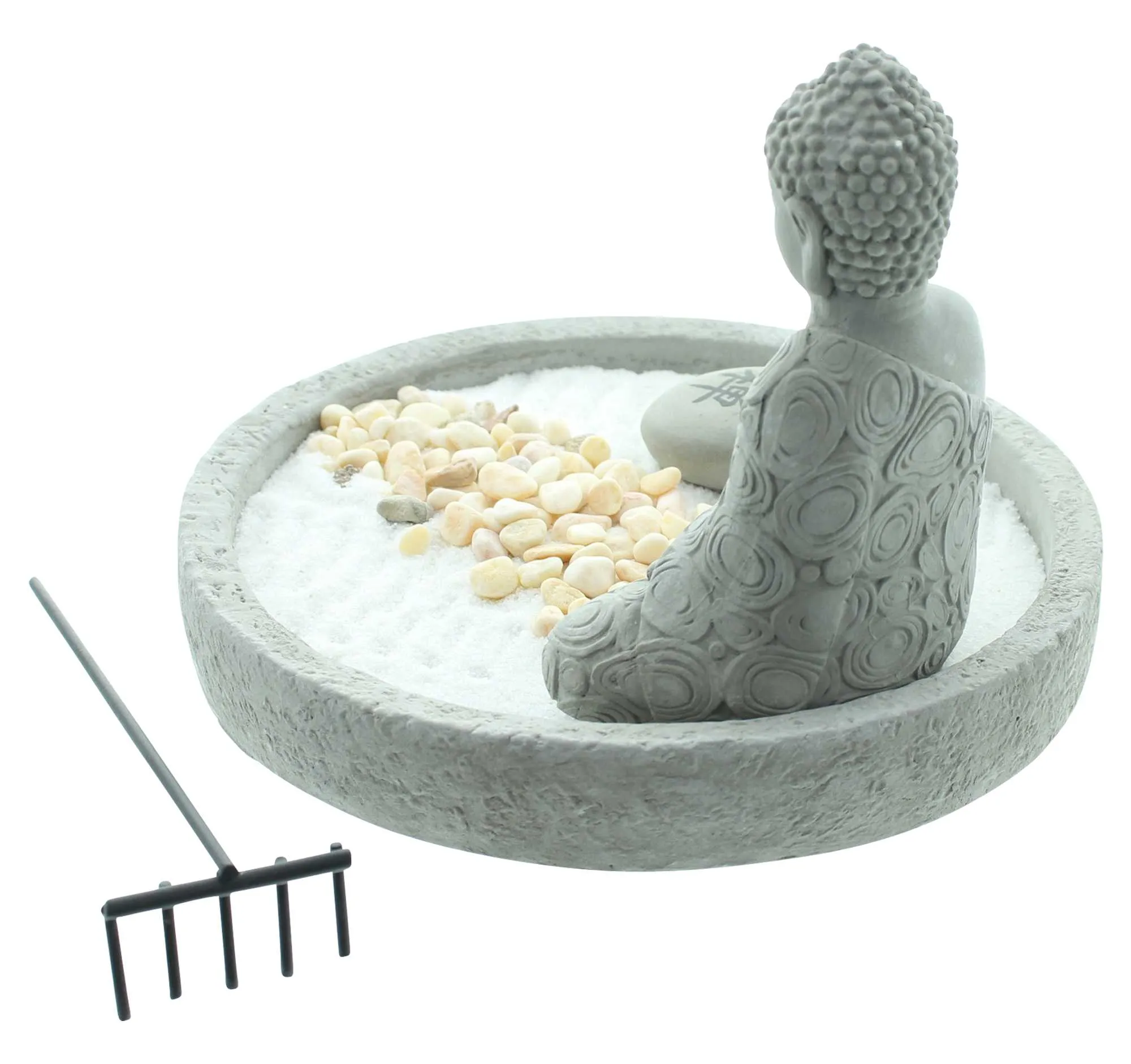 Buddha "Zen-Garten"  im Frank Flechtwaren Online Shop für Dekofiguren kaufen