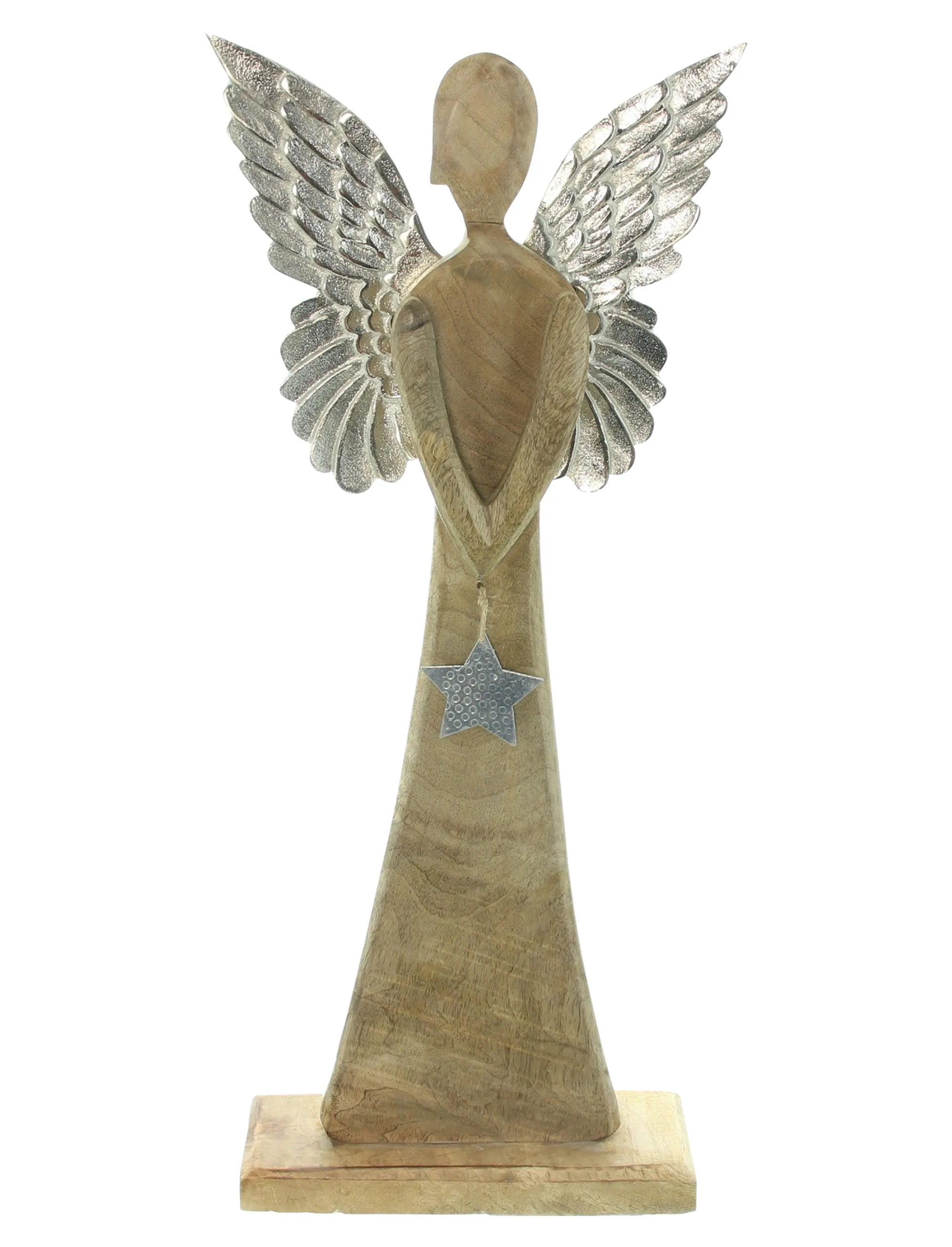 Engel "Silver Star"  im Frank Flechtwaren Online Shop für Dekofiguren kaufen