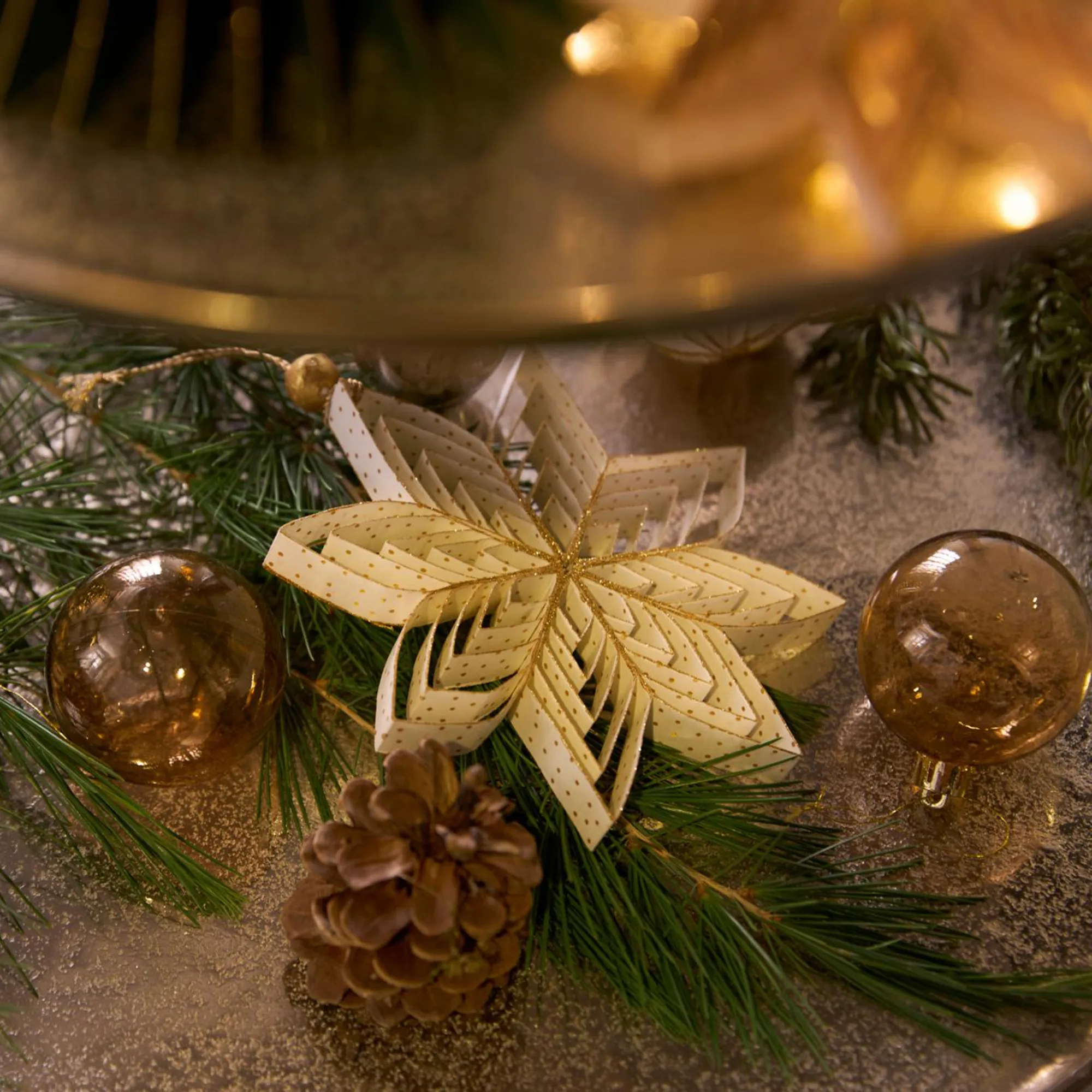 Deko-Hänger "Weihnachtsstern", 5er Set  im Frank Flechtwaren Online Shop für Dekohänger  kaufen