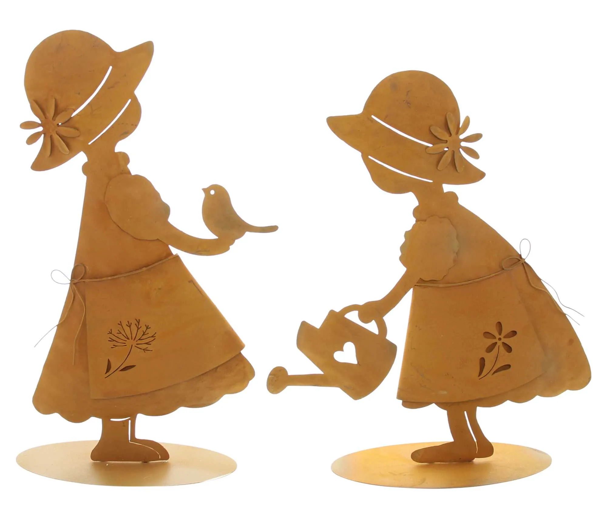 Dekofigur "Mädchen", 2er Set  im Frank Flechtwaren Online Shop für Bunter Ostergarten kaufen