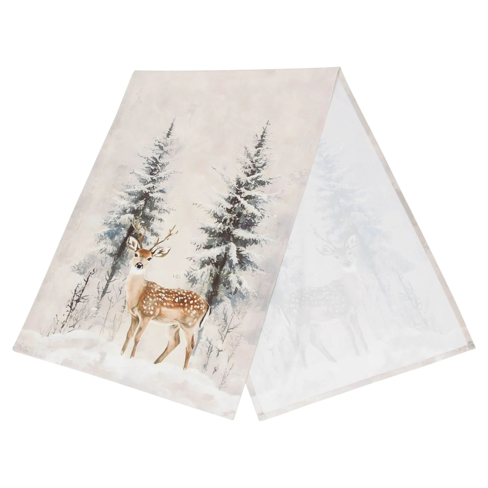 Tischläufer "Winterhirsch"  im Frank Flechtwaren Online Shop für Trendmotiv Hirsch kaufen