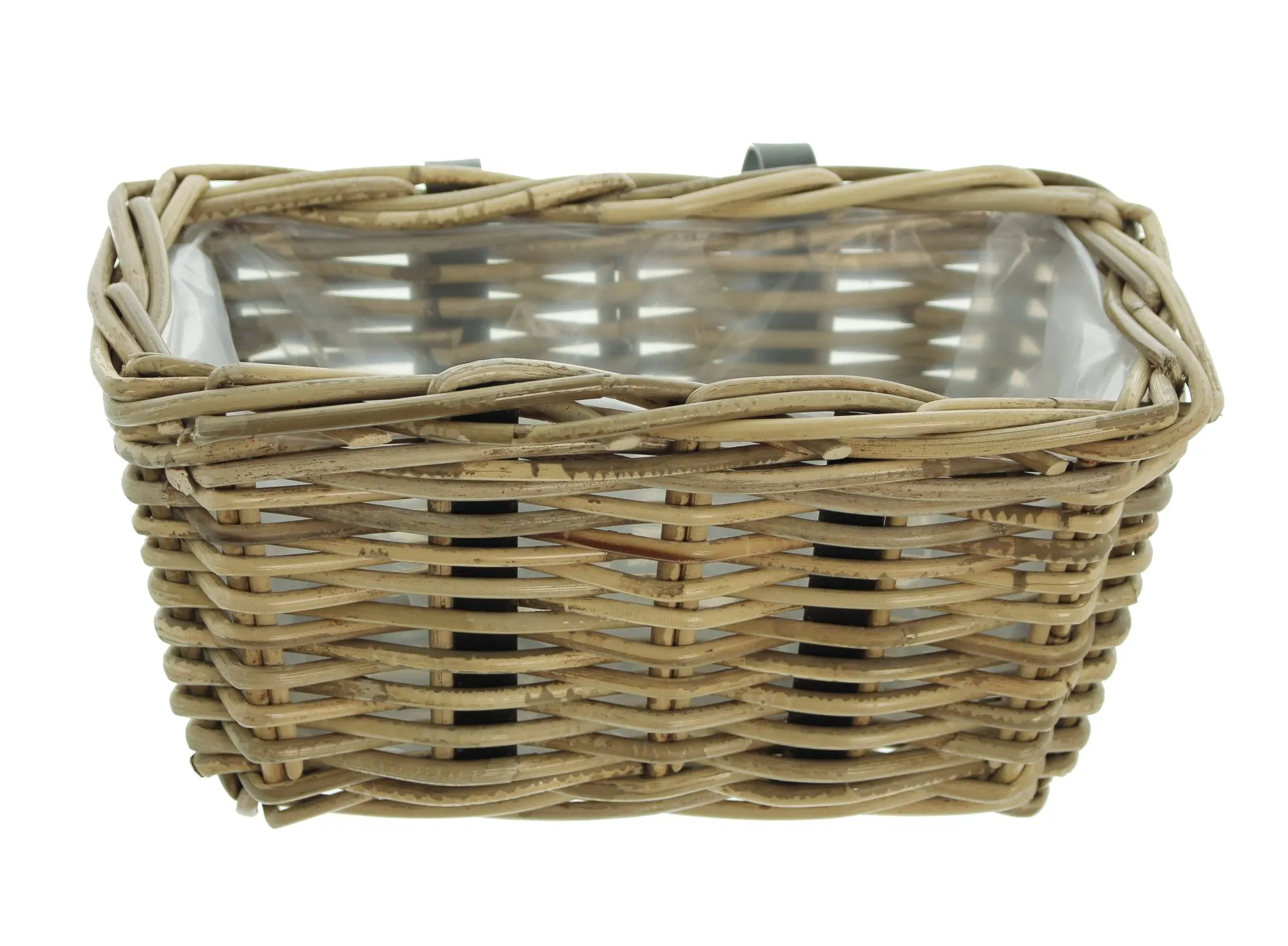Balkonpflanzer "Rattan", klein  im Frank Flechtwaren Online Shop für Pflanztöpfe kaufen