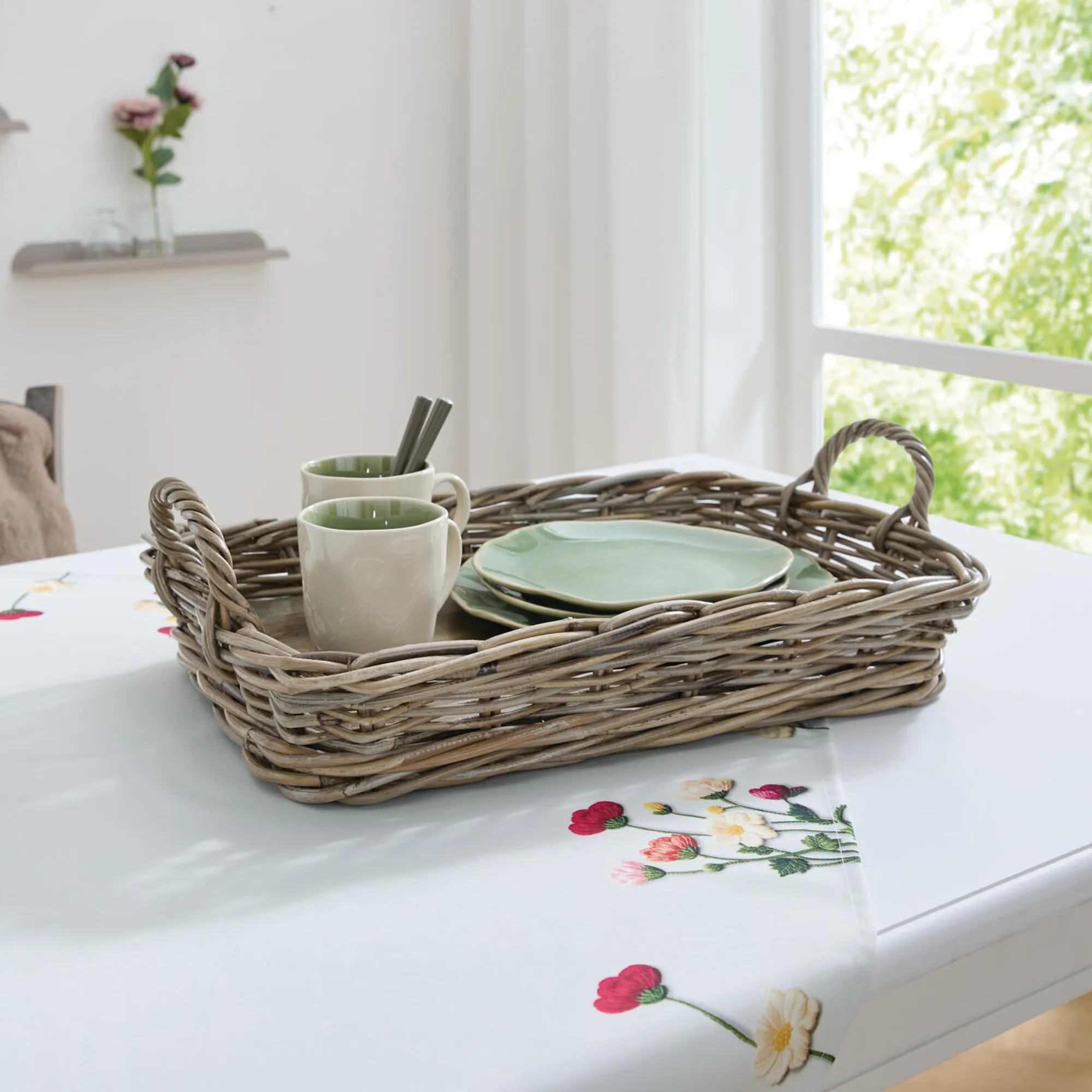 Tablett "Koboo Grey"  im Frank Flechtwaren Online Shop kaufen