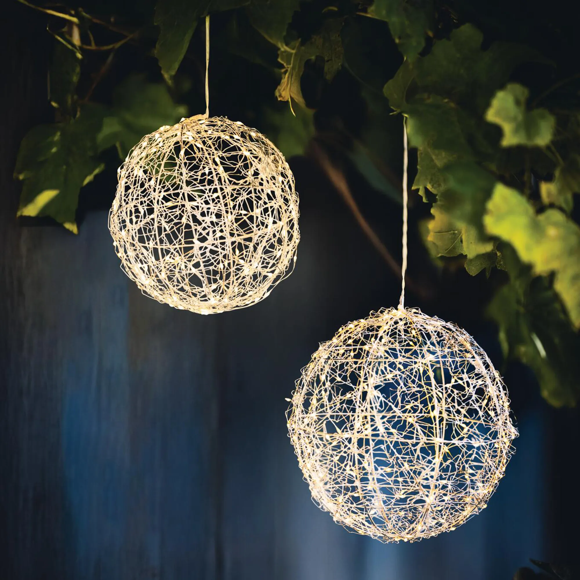 LED-Kugel "Glow", 2er Set  im Frank Flechtwaren Online Shop kaufen