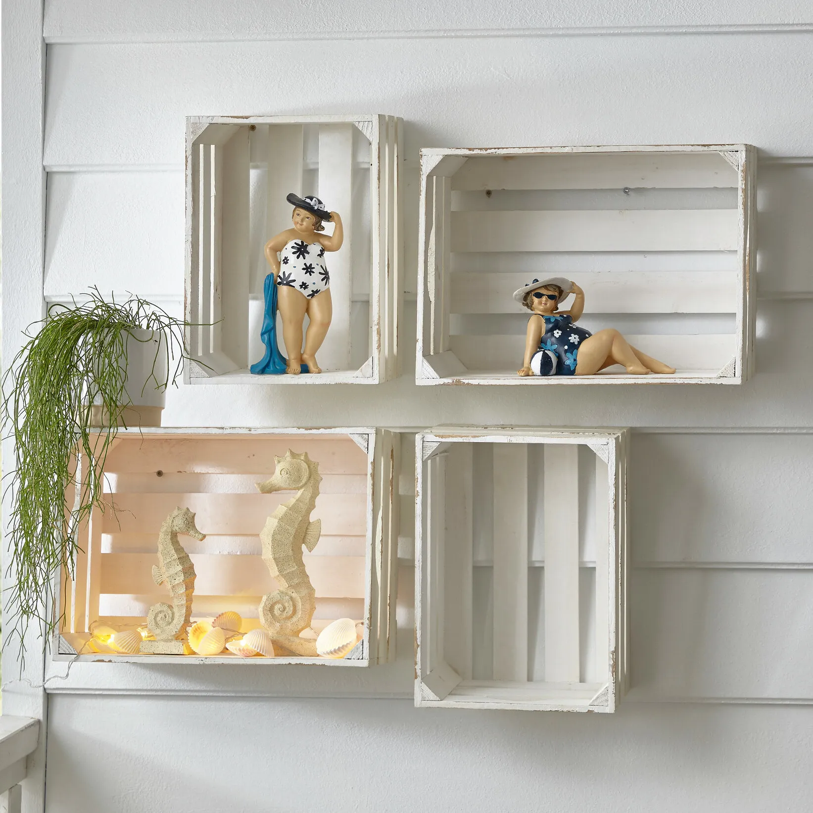 Universalkiste "Used-Look", 2er Set  im Frank Flechtwaren Online Shop für Shabby Chic kaufen