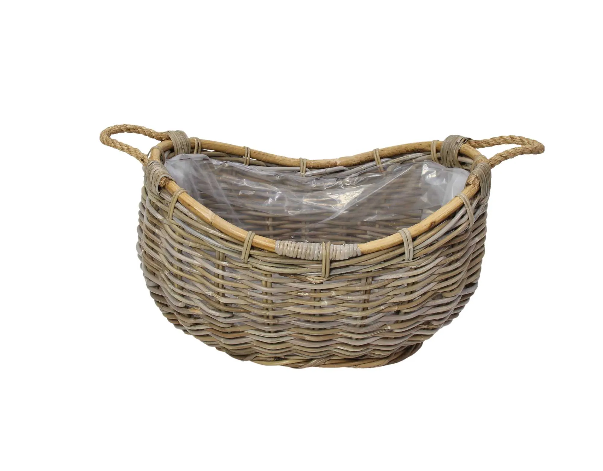 Pflanzschiff "Rattan"  im Frank Flechtwaren Online Shop für Rattanpflanzkörbe kaufen