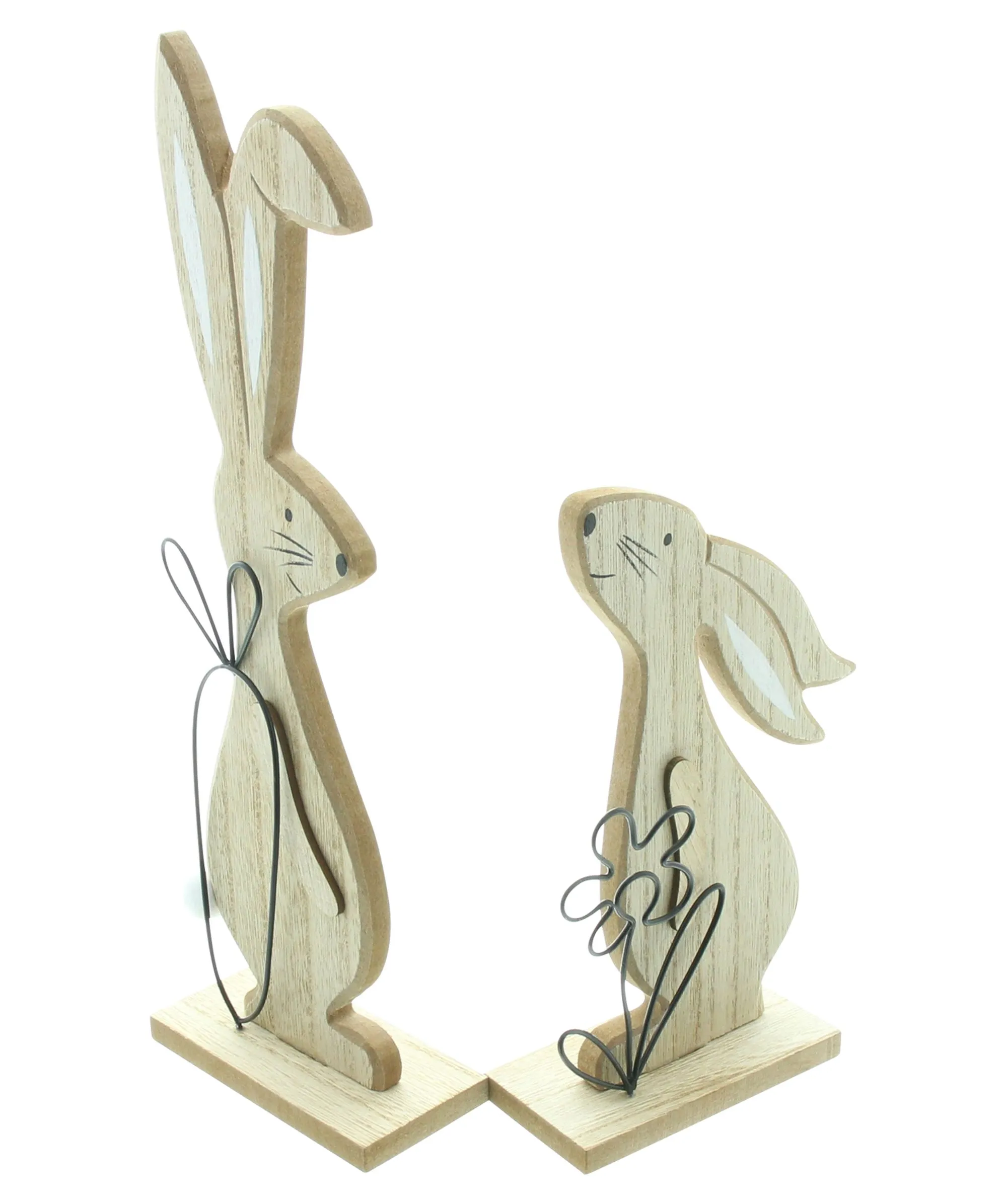 Hase "Natur", 2er Set  im Frank Flechtwaren Online Shop für Hasen &amp; Co kaufen