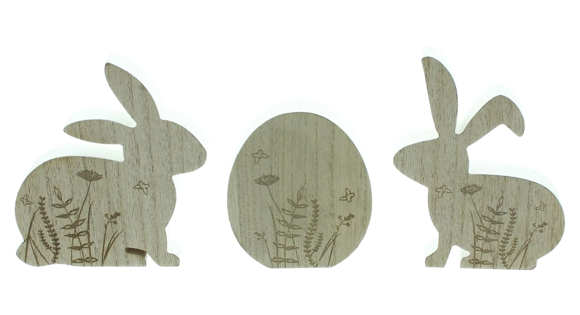 Osterdeko "Hasen &amp; Ei", 3er Set  im Frank Flechtwaren Online Shop für Hasen &amp; Co kaufen
