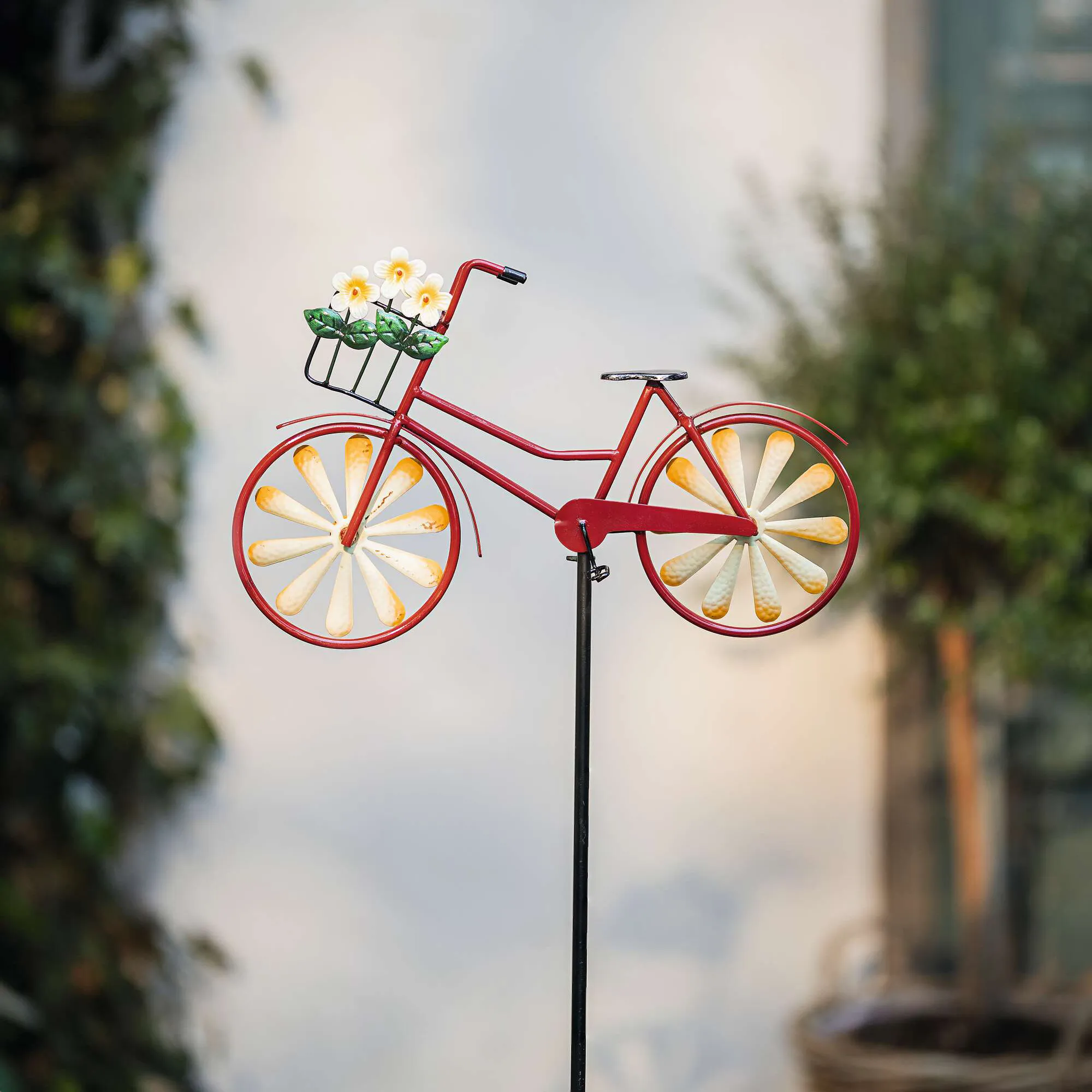 Gartenstecker "Fahrrad"  im Frank Flechtwaren Online Shop kaufen