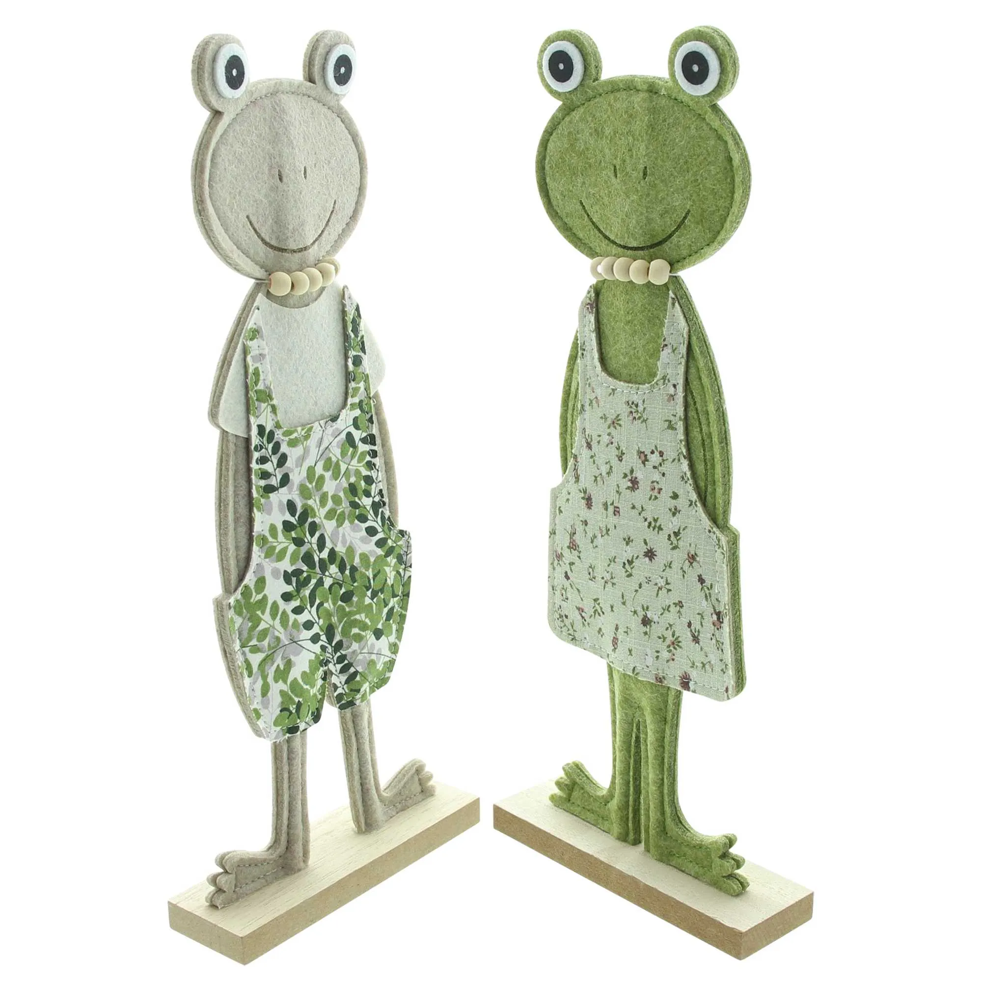 Frosch "Casual", 2er Set  im Frank Flechtwaren Online Shop für Dekofiguren kaufen
