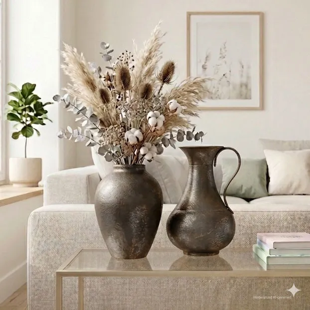 Dekovase "Metallic-Shimmer", konisch  im Frank Flechtwaren Online Shop kaufen