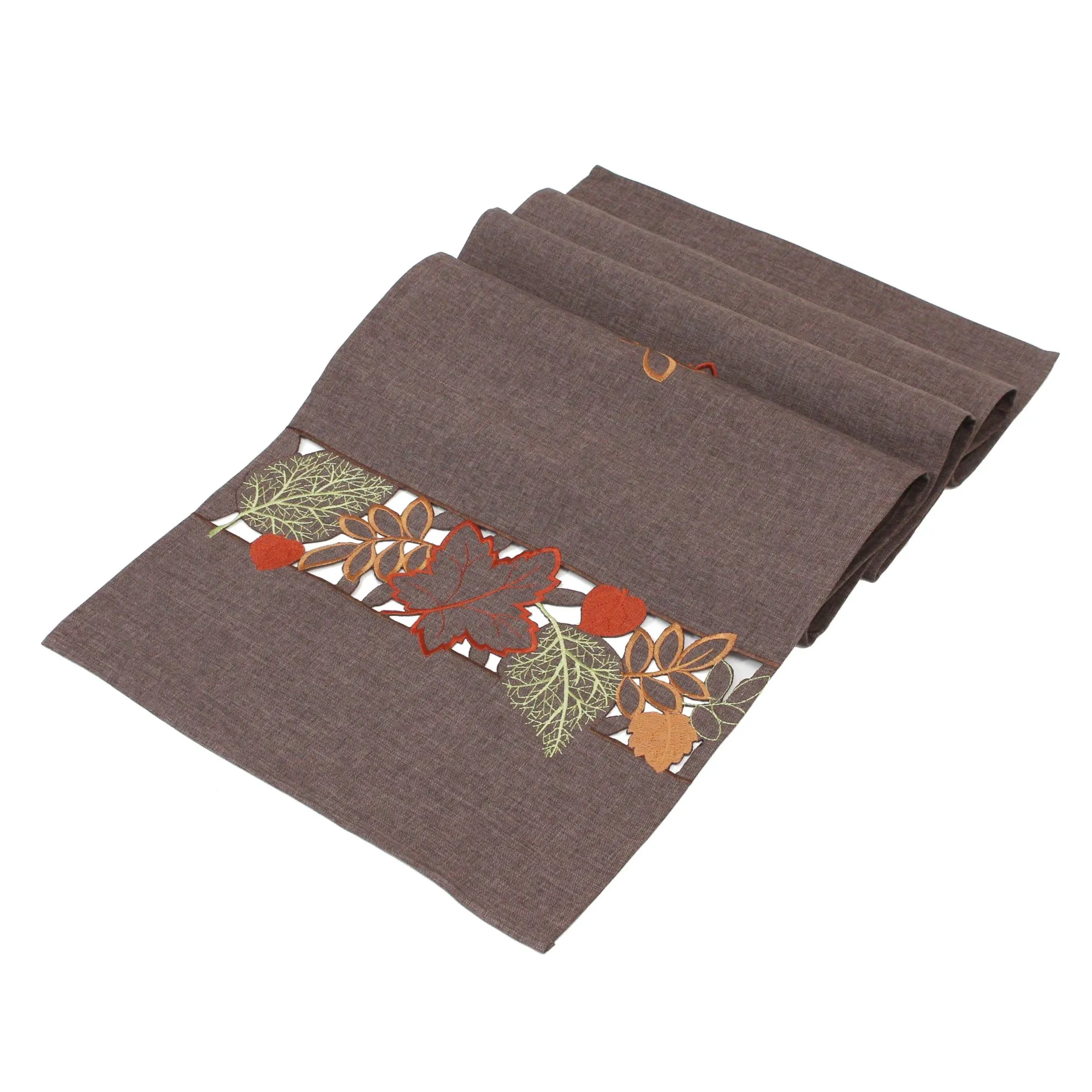 Tischläufer "Herbstlaub", braun  im Frank Flechtwaren Online Shop für Herbstliche Tischwäsche kaufen