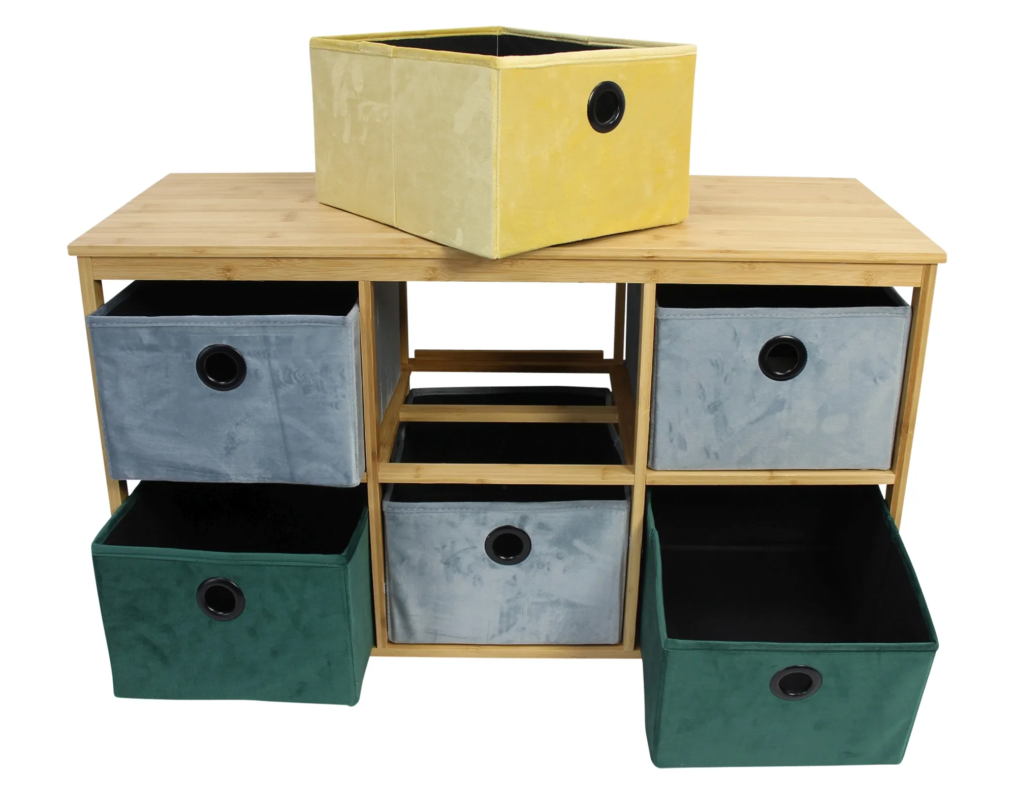 Bambusregal "Multicolor"  im Frank Flechtwaren Online Shop für Regale kaufen