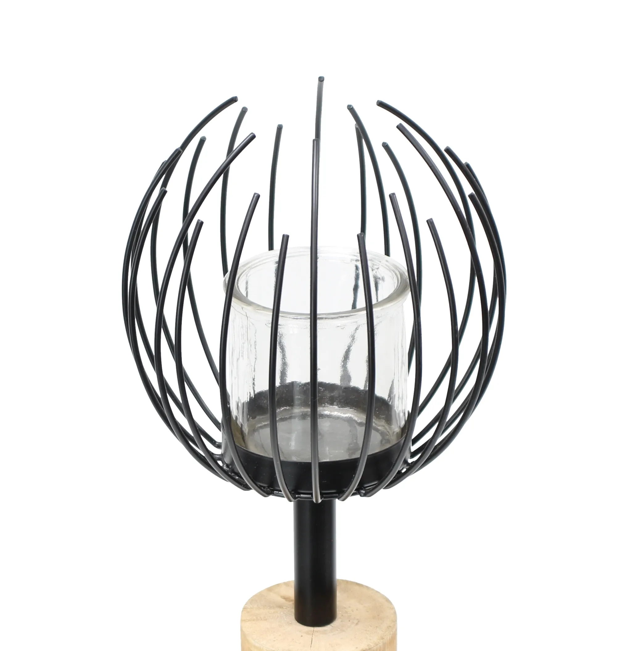 Windlicht-Säule "Blütenkorb"  im Frank Flechtwaren Online Shop für Magie des Sommers kaufen