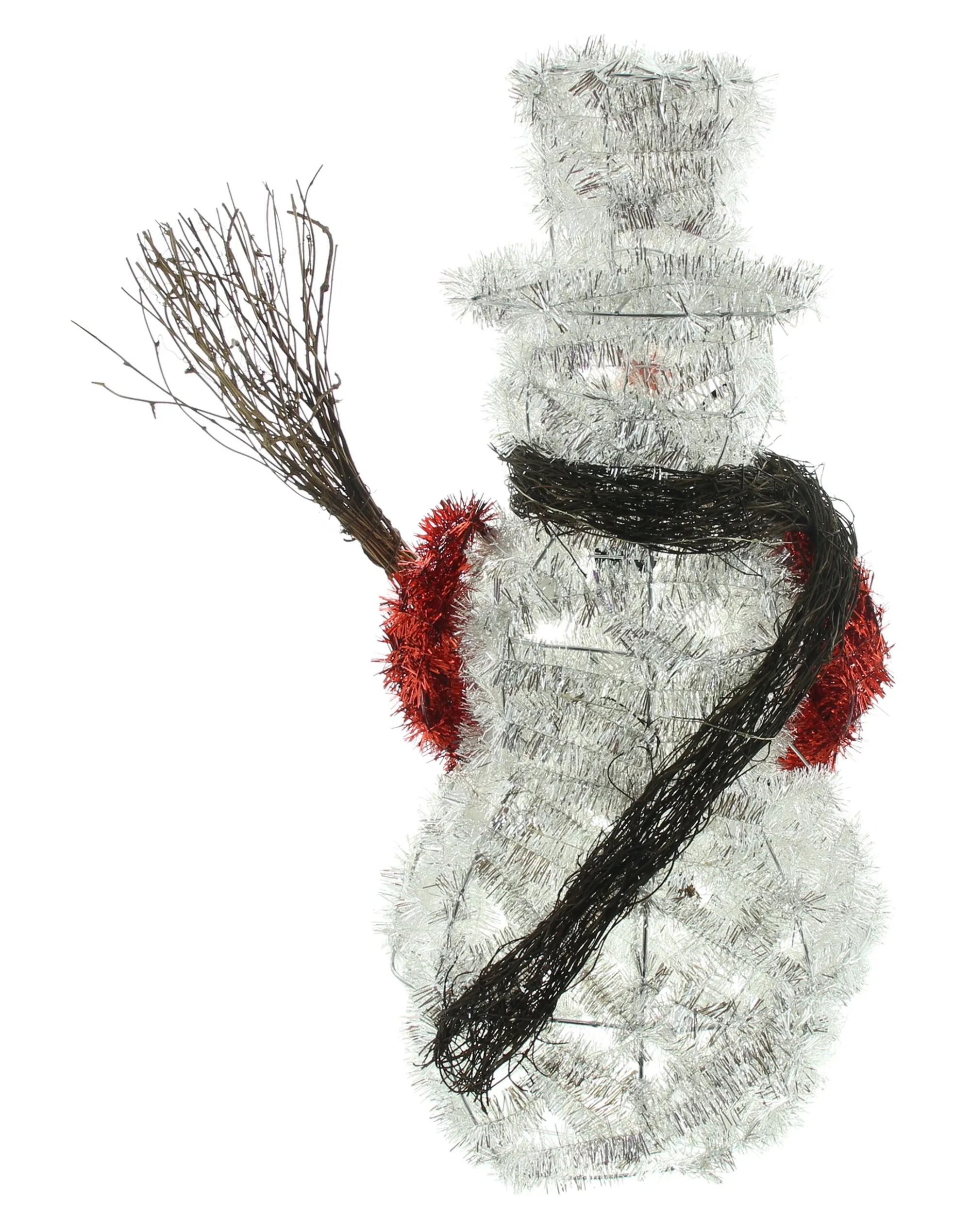 LED-Schneemann "Silberglimmer"  im Frank Flechtwaren Online Shop für Weihnachtliche Dekofiguren kaufen