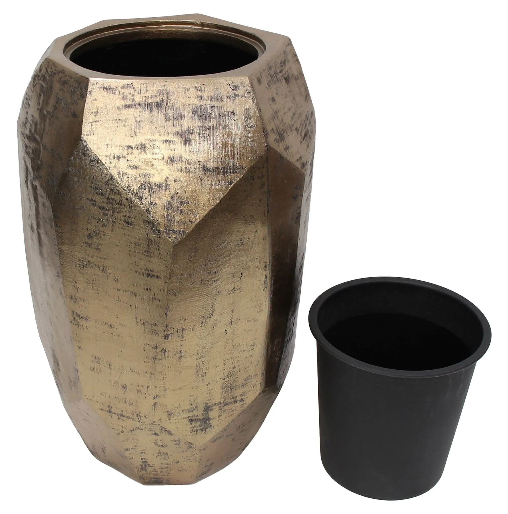 Übertopf "Shades of Gold"  im Frank Flechtwaren Online Shop für Weihnachtliches Chalet kaufen