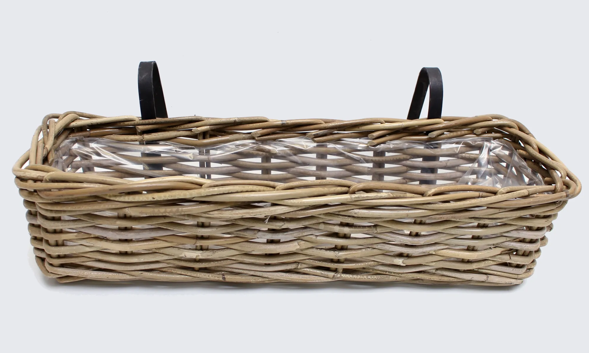 Balkonpflanzer "Rattan", groß  im Frank Flechtwaren Online Shop für Pflanztöpfe kaufen