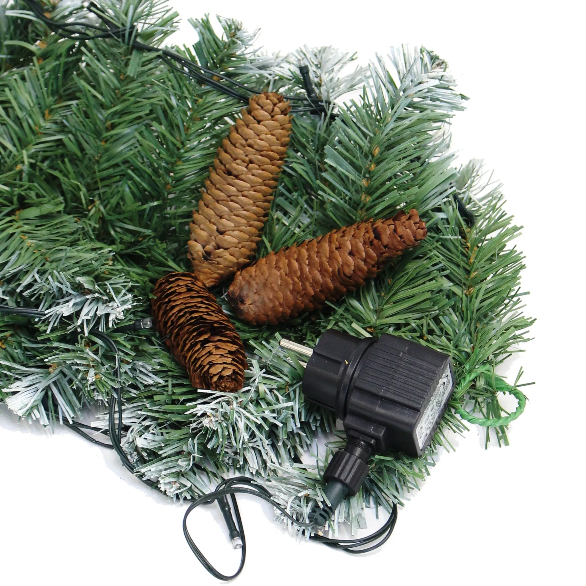 Leuchtgirlande "Naturwinter"  im Frank Flechtwaren Online Shop für Weihnachtliche LED-Lichterketten kaufen