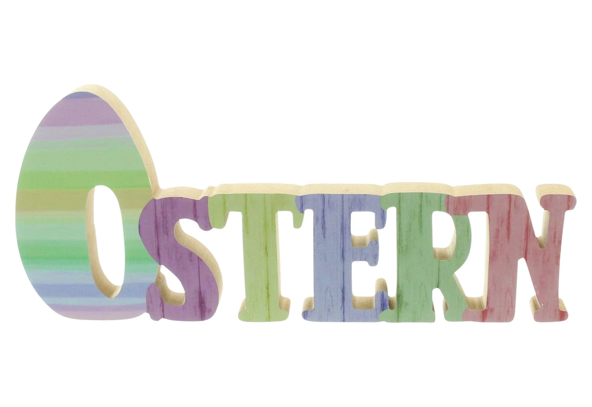 Ostern-Schriftzug "Pastell"  im Frank Flechtwaren Online Shop für Ostereier kaufen