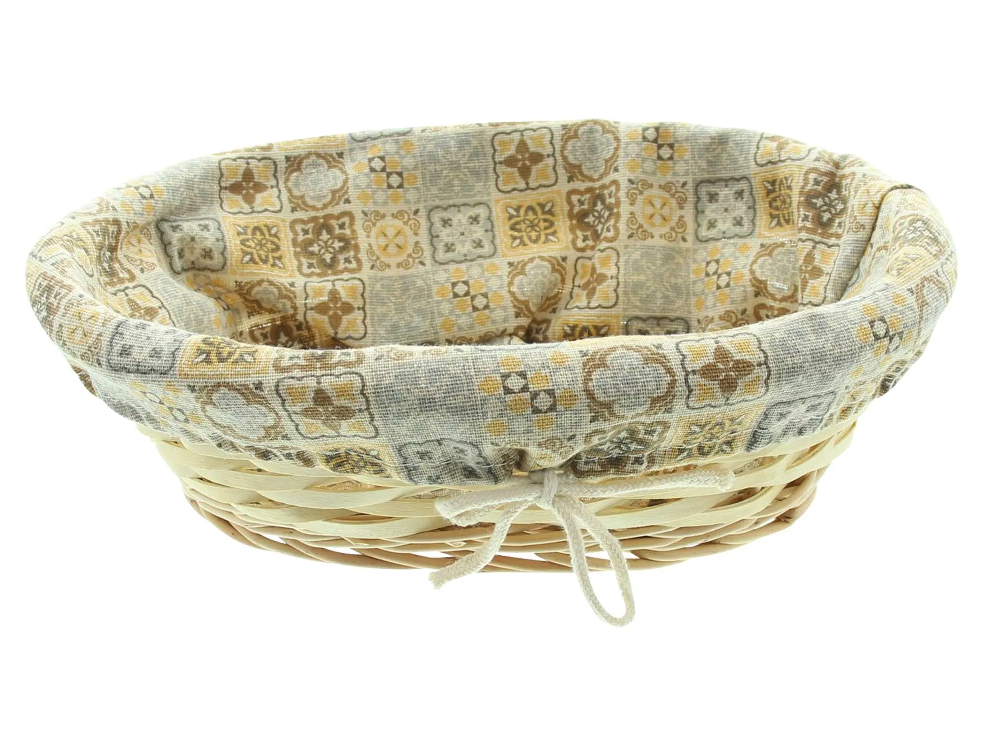 Füllkorb "Mosaik", oval  im Frank Flechtwaren Online Shop für Küche kaufen