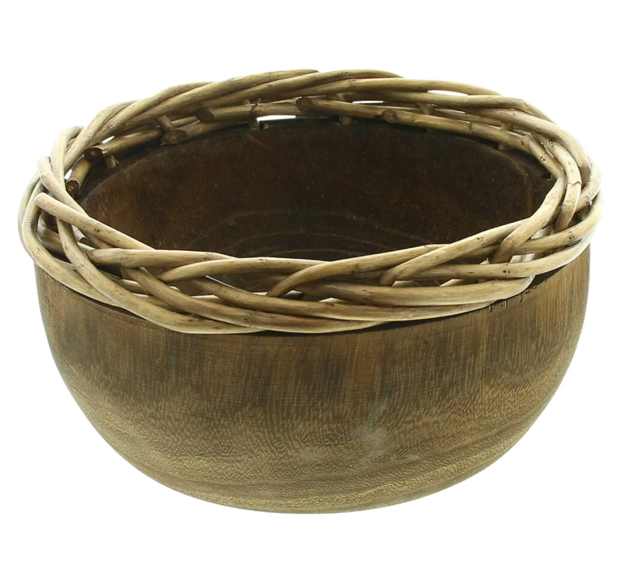 Schale "Flechtrand", rund  im Frank Flechtwaren Online Shop für Herbstliche Dekoschalen kaufen